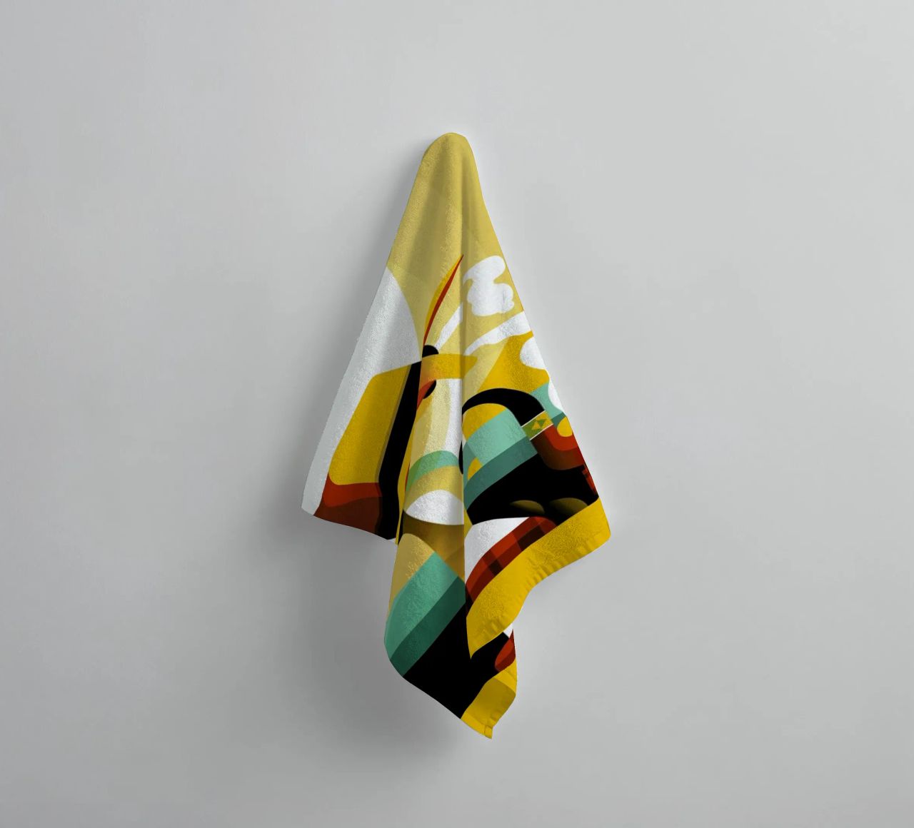 A man with a pipe badhanddoek van Oscar Odd Diodoro