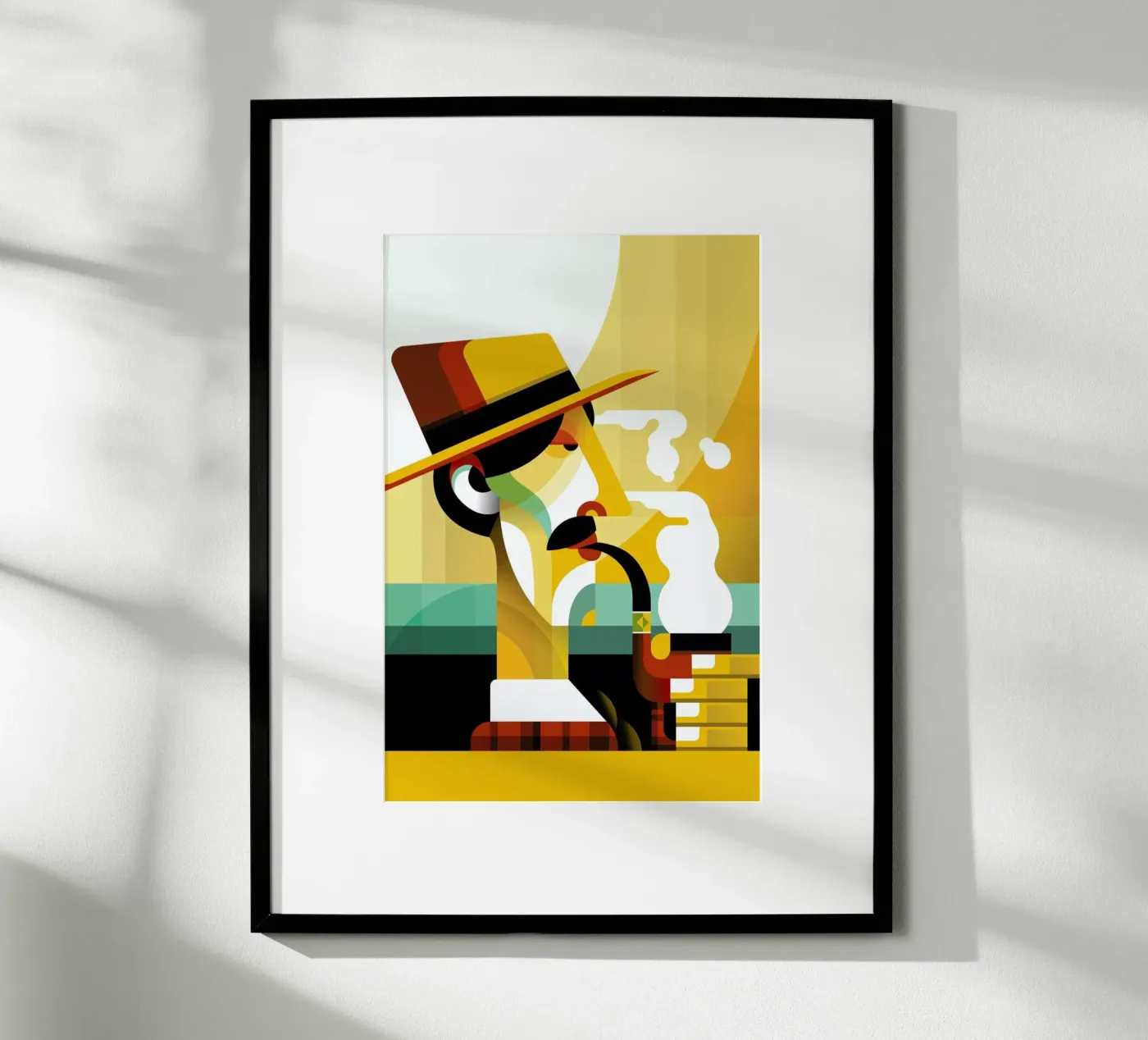 A man with a pipe poster da Oscar Odd Diodoro