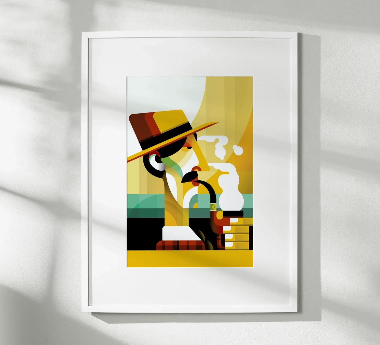 A man with a pipe poster van Oscar Odd Diodoro