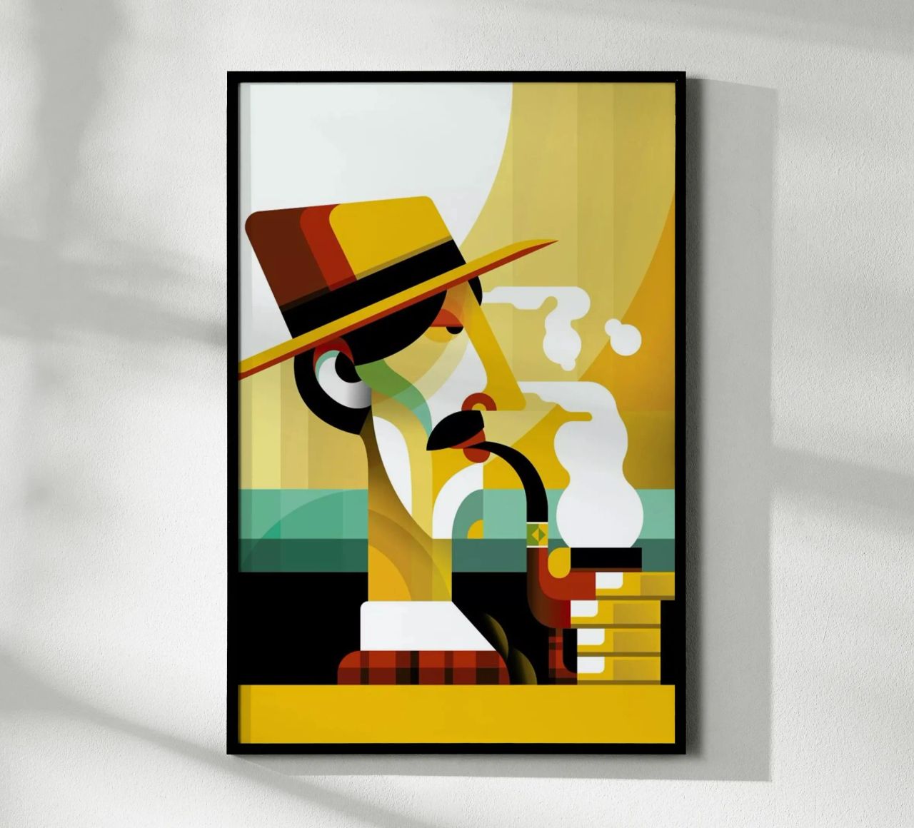 A man with a pipe poster van Oscar Odd Diodoro