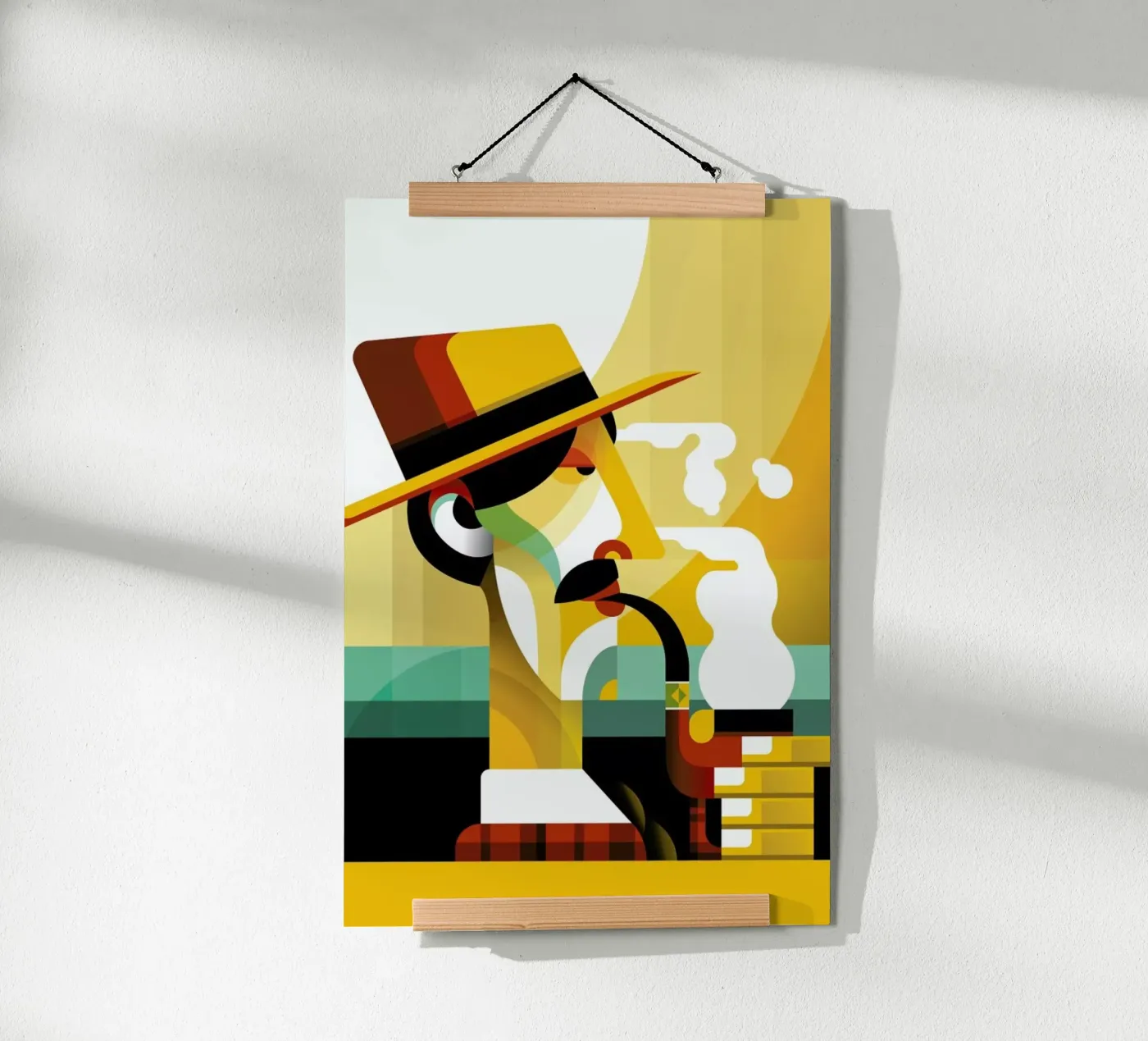 A man with a pipe poster da Oscar Odd Diodoro
