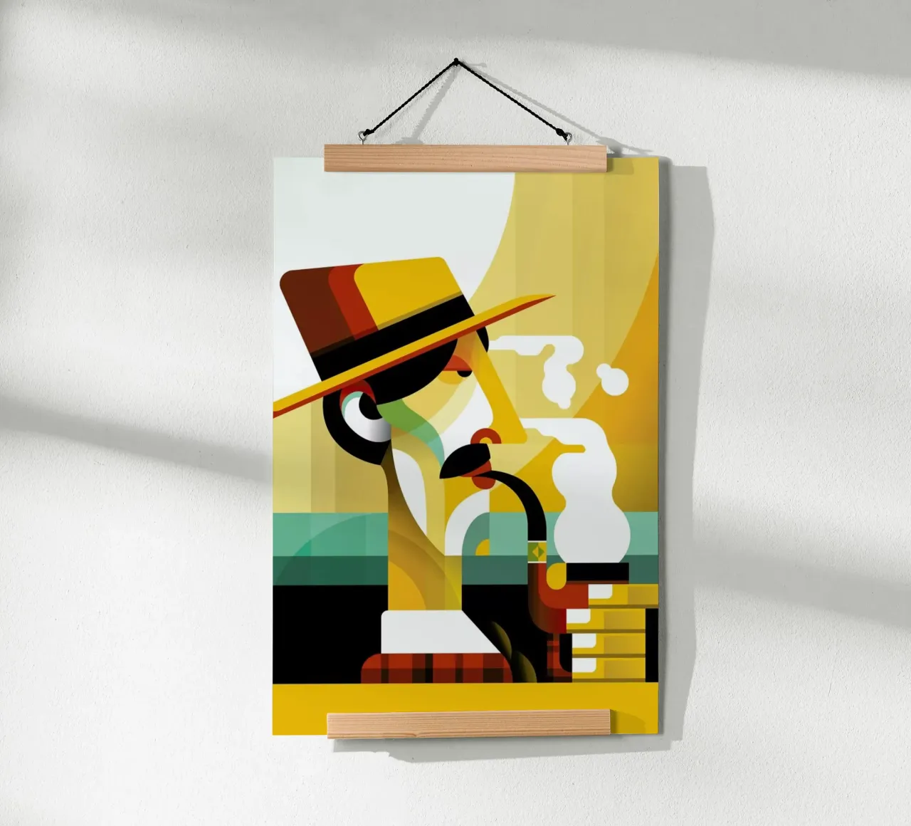 A man with a pipe carta hahnemühle da Oscar Odd Diodoro