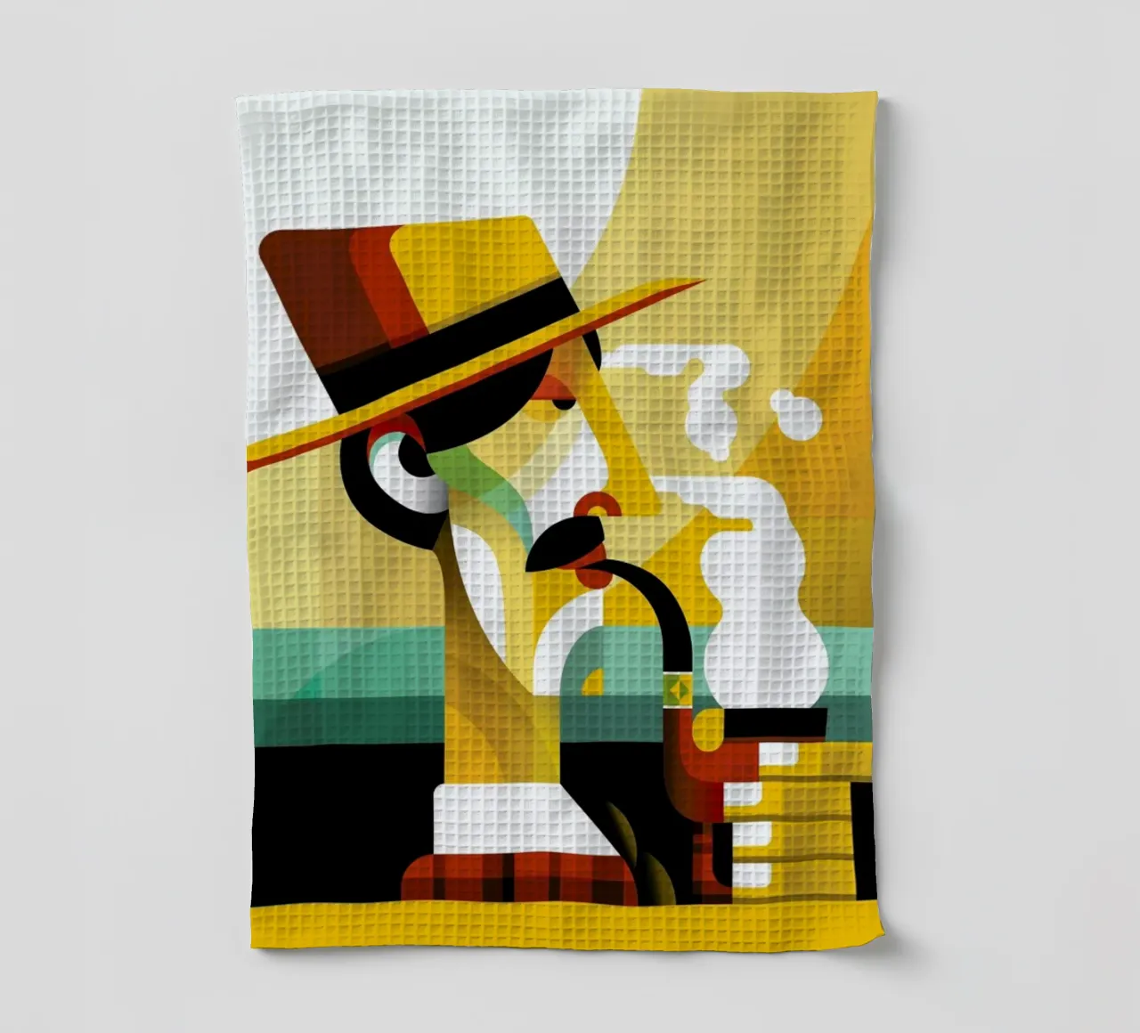 A man with a pipe torchon de Oscar Odd Diodoro