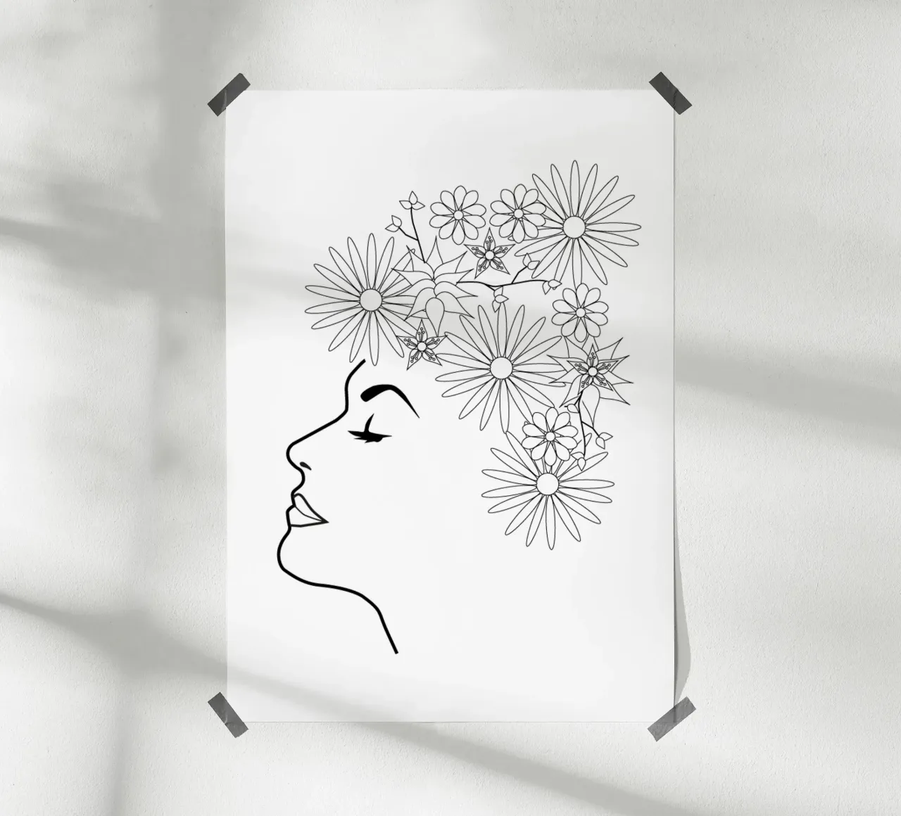Flower Fragrance poster with aluminum frame by SunflowerDE