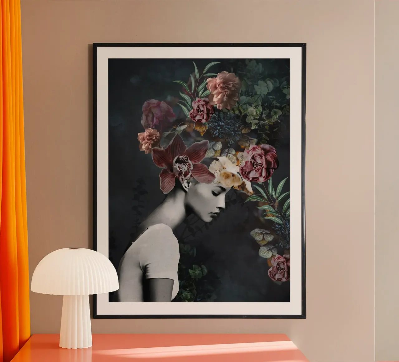 Flor 10 poster con marco de aluminio de dada22