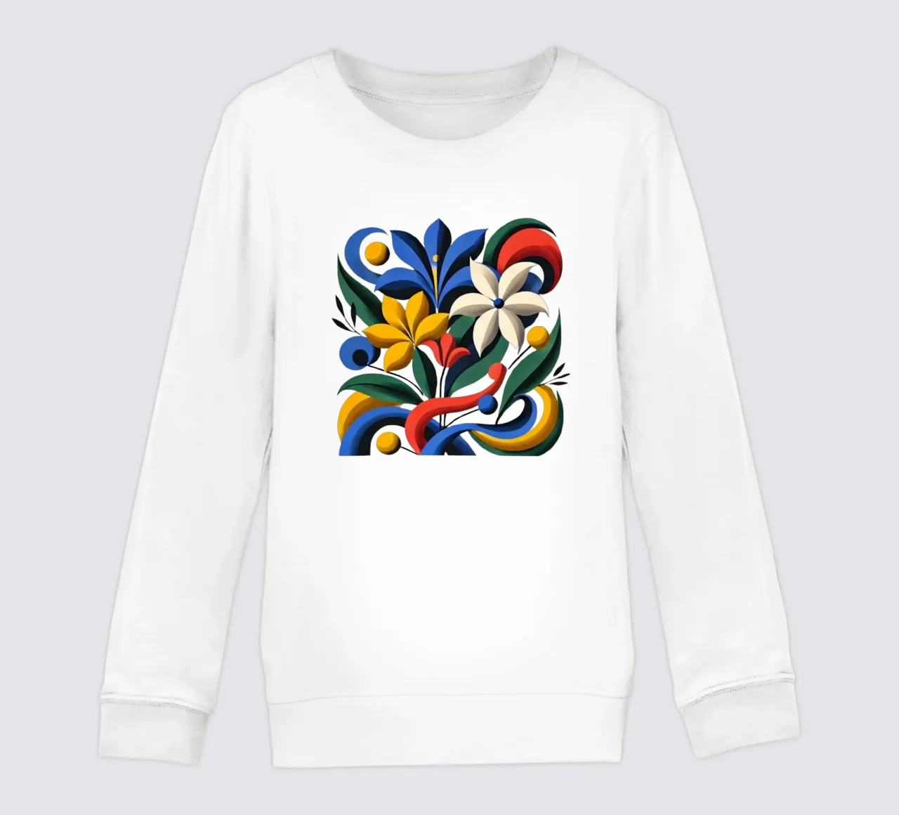 Dynamische botanische Harmonie Kinder Sweatshirt von Organic Aesthetics
