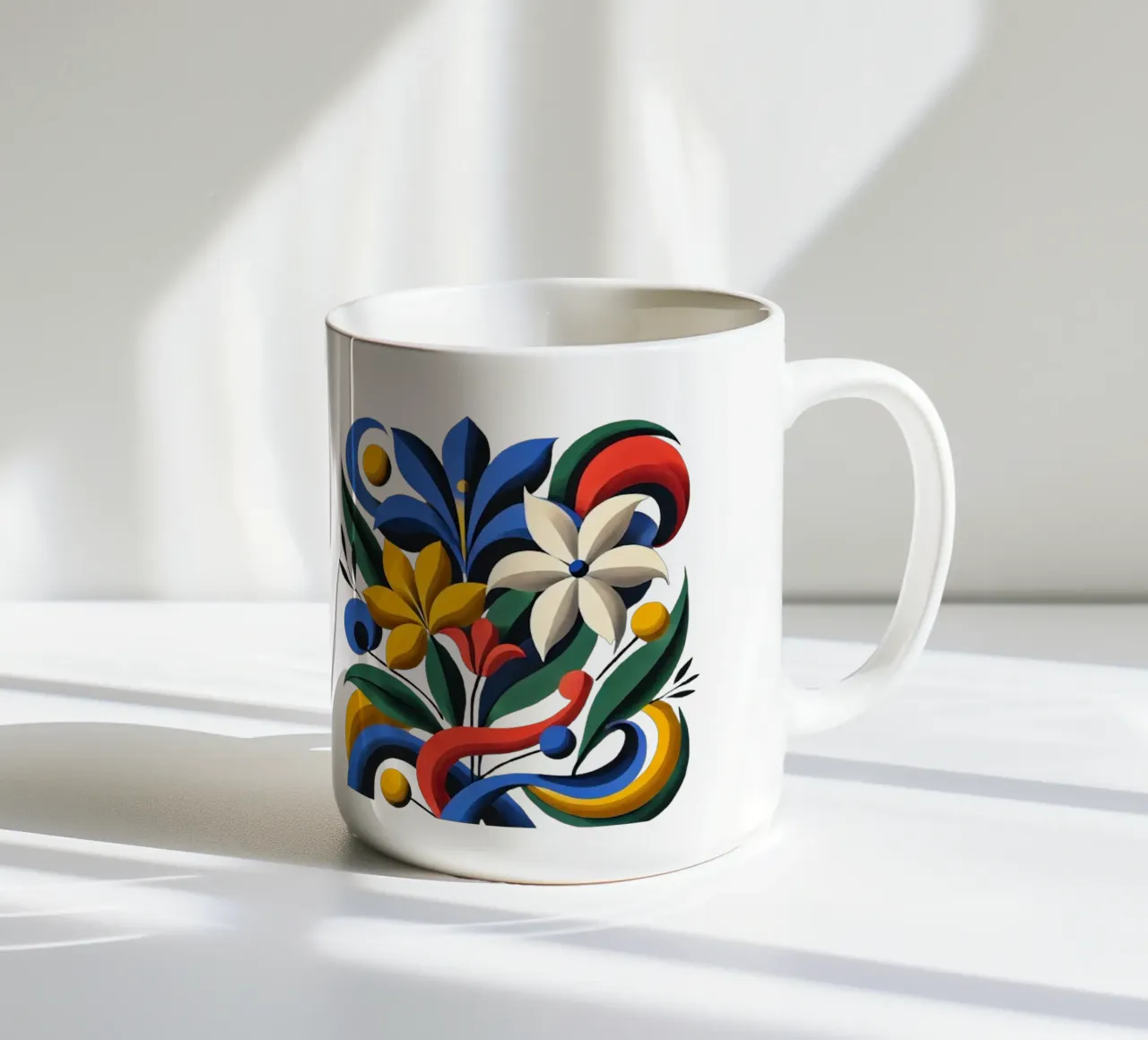 Harmonie botanique dynamique mug en céramique de Organic Aesthetics