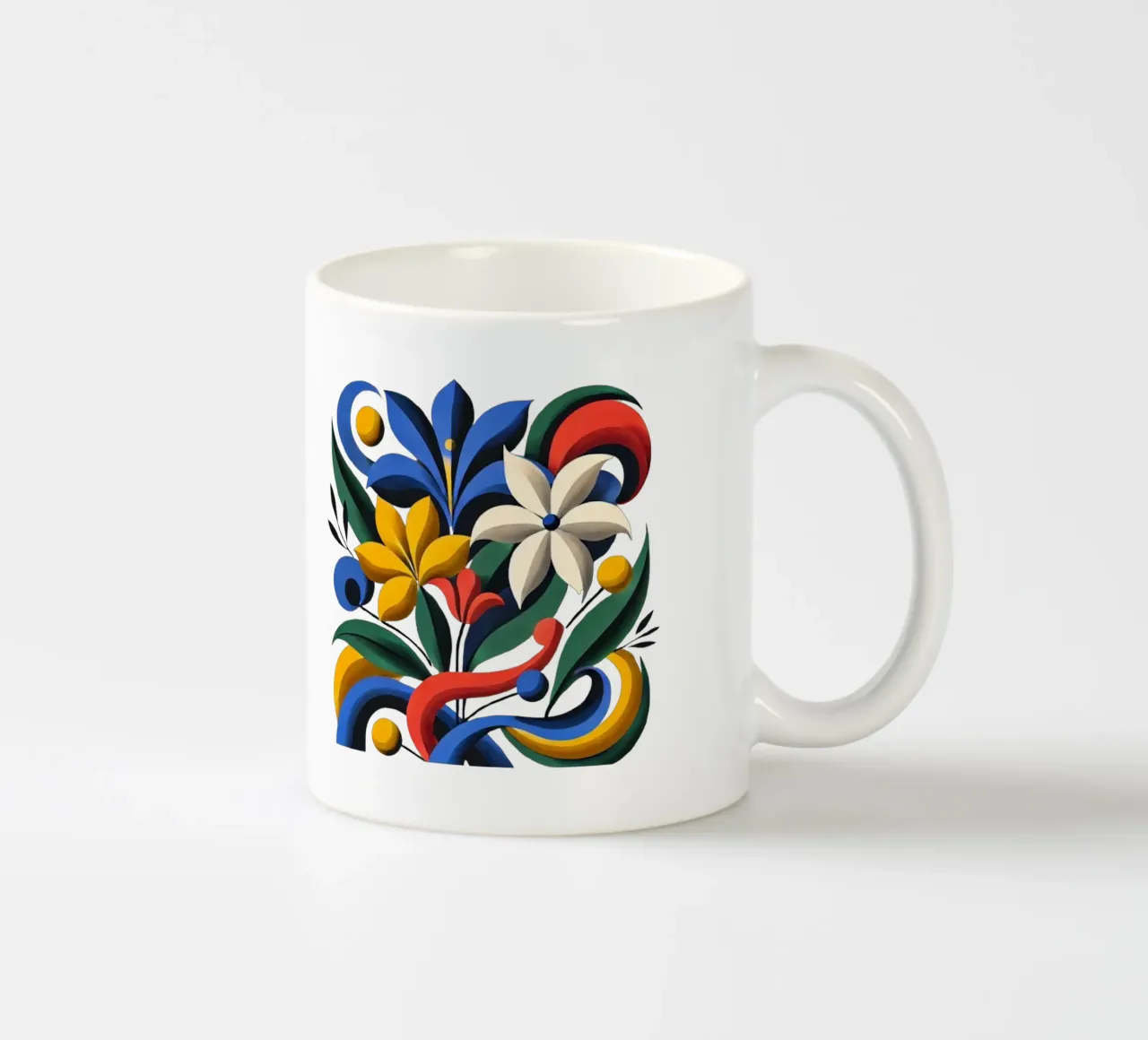 Harmonie botanique dynamique mug en céramique de Organic Aesthetics