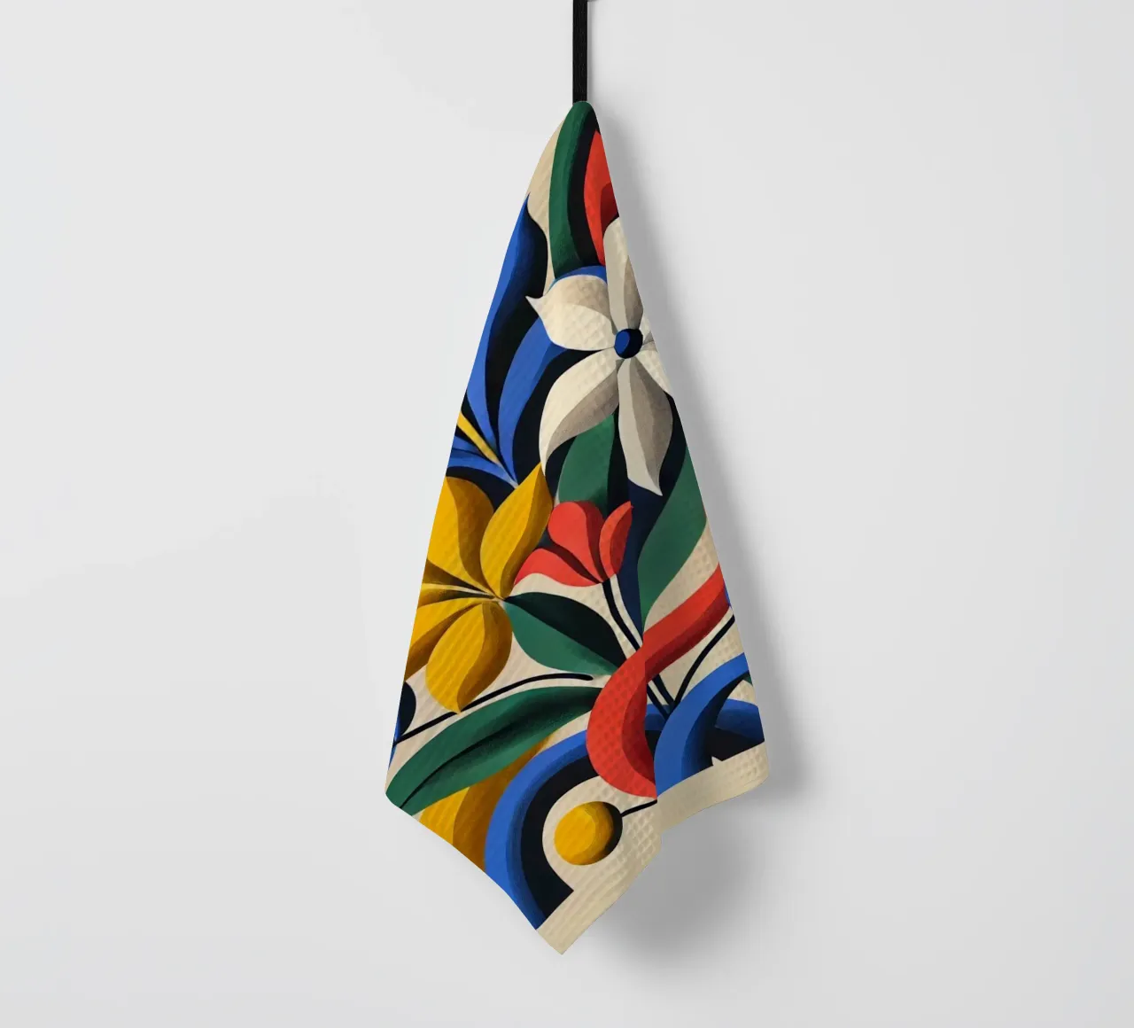 Dynamic Botanical Harmony tea towel by Organic Aesthetics