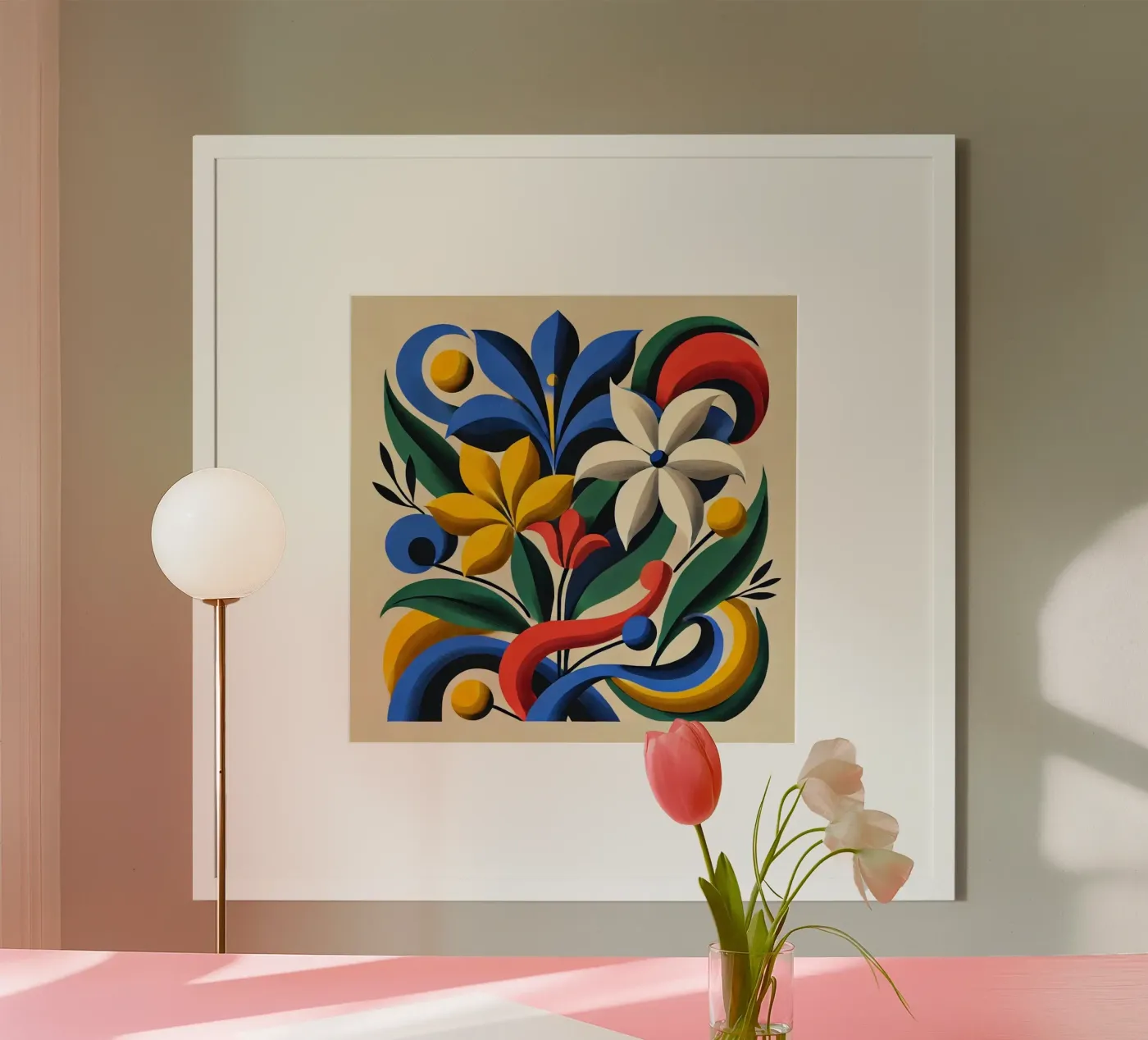Dynamic Botanical Harmony poster by Organic Aesthetics
