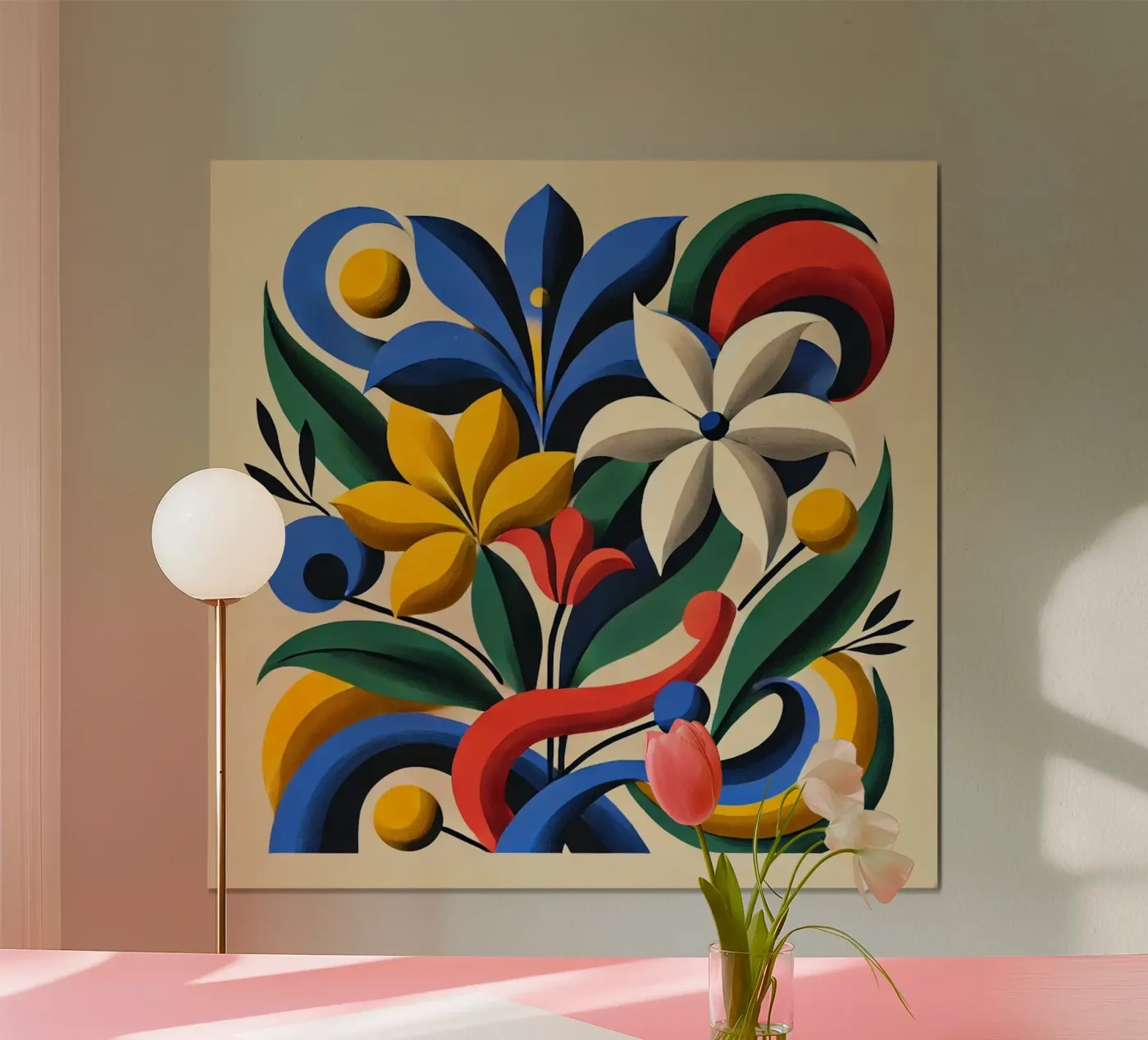 Dynamic Botanical Harmony poster by Organic Aesthetics