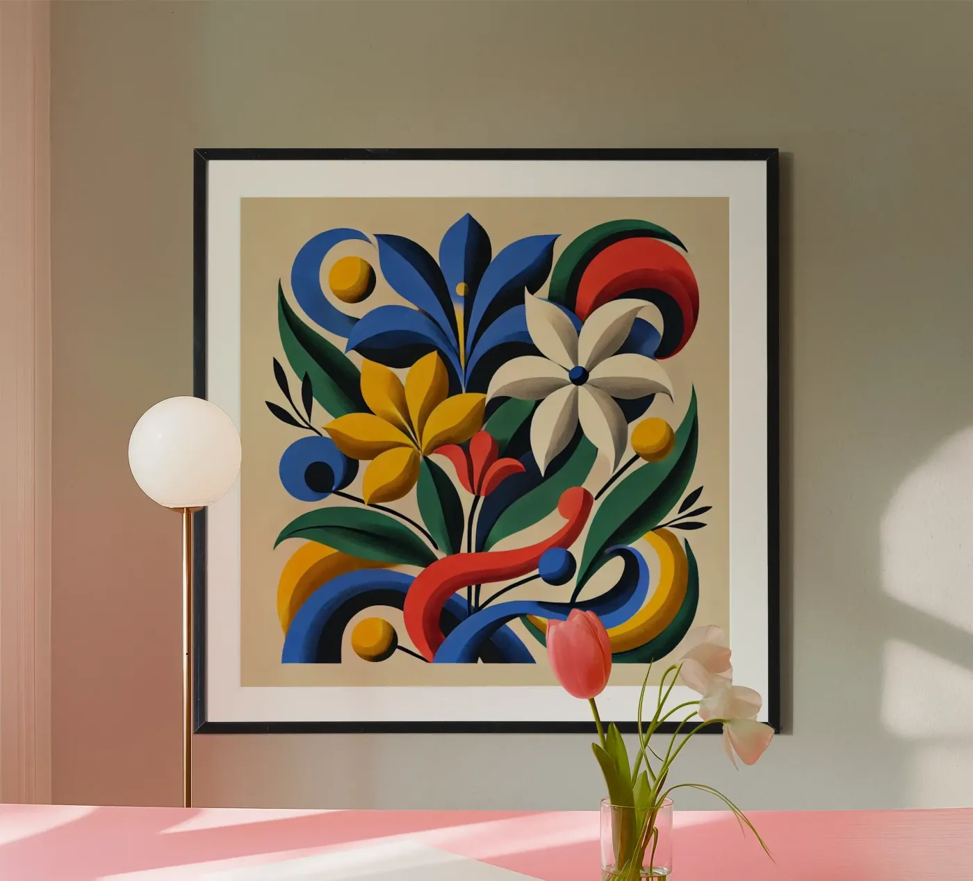 Dynamic Botanical Harmony poster by Organic Aesthetics