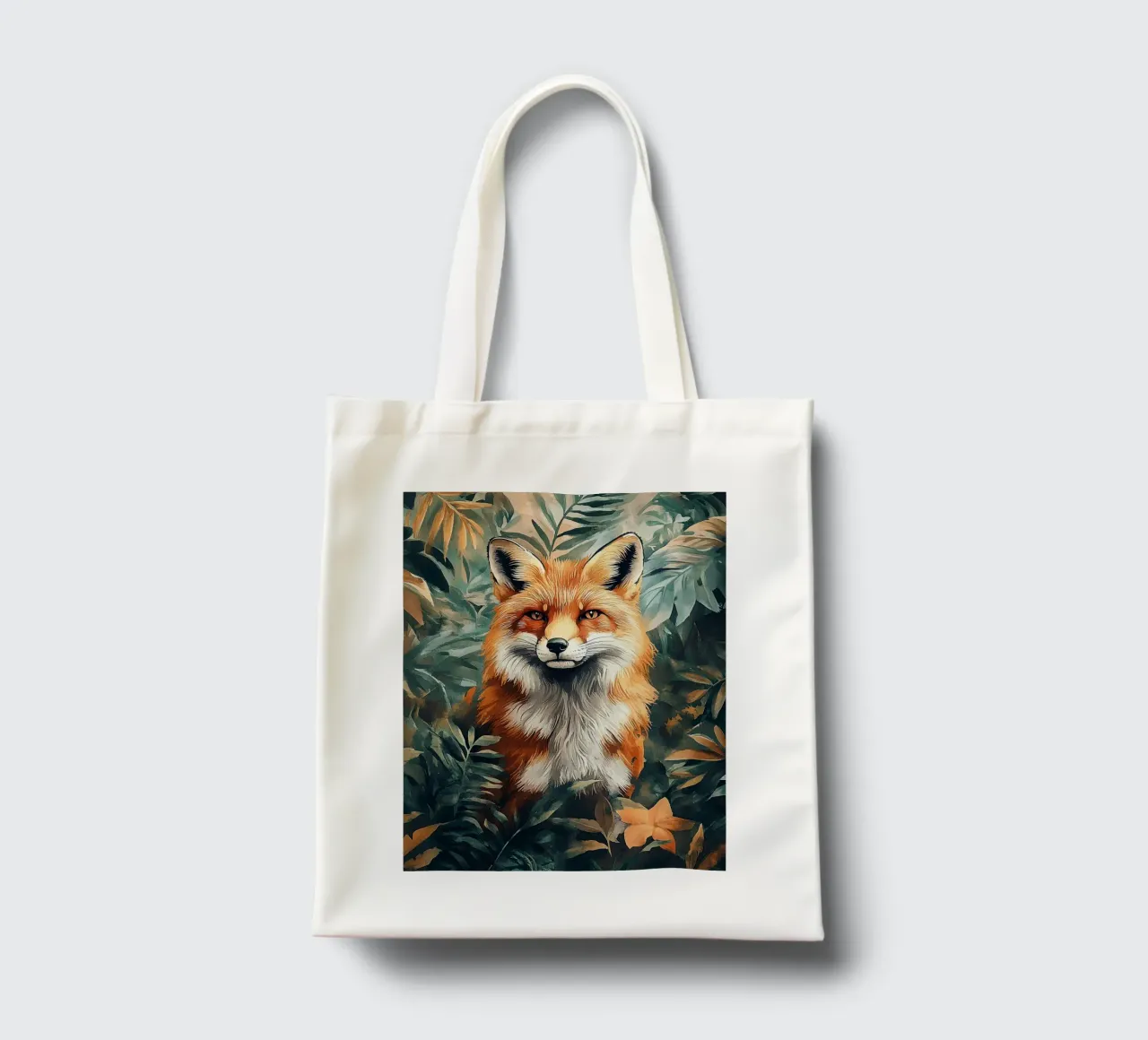 Fox Forest Leaves tote bag by Mateo