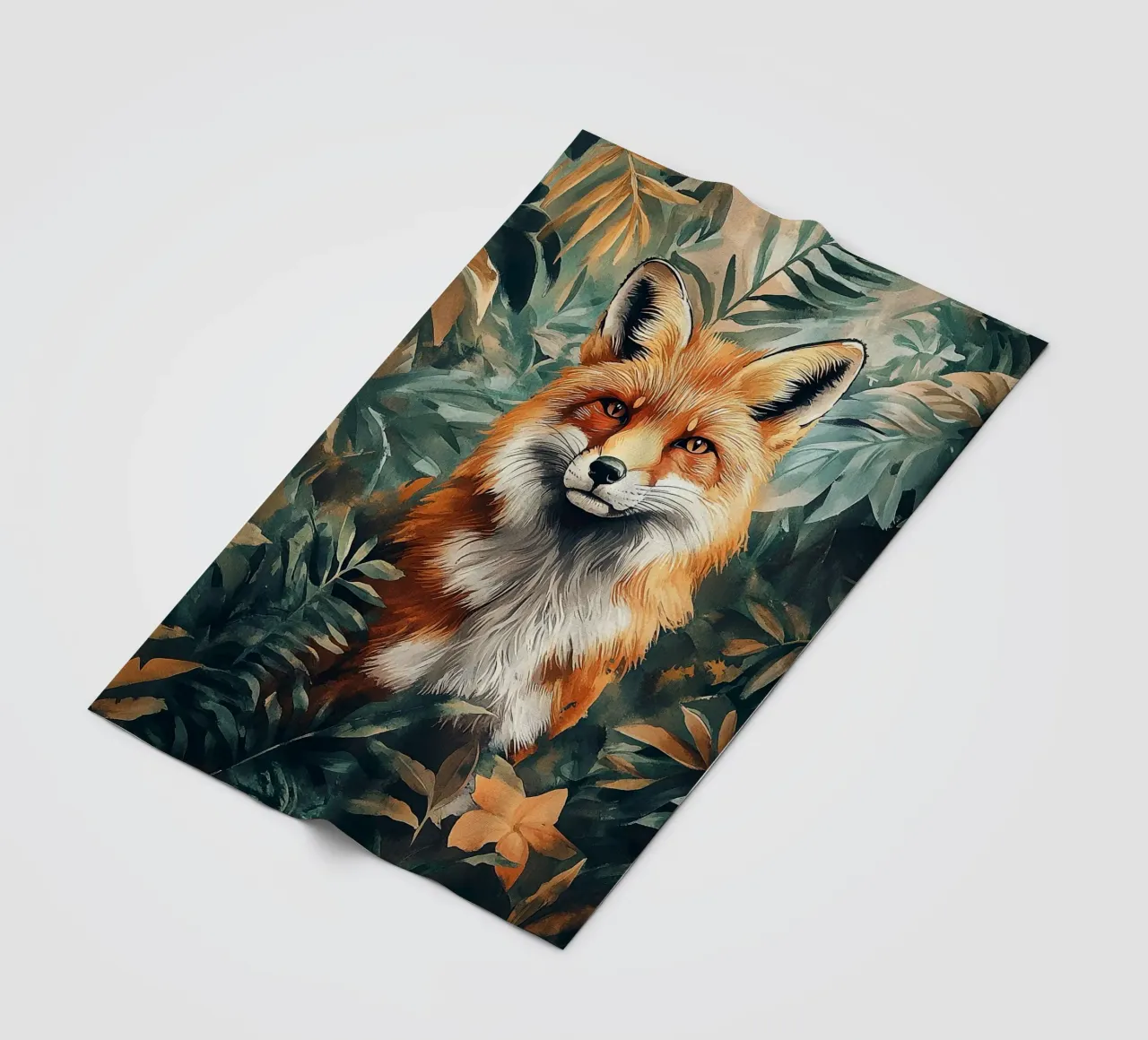 Fox Forest Leaves coperta in pile da Mateo