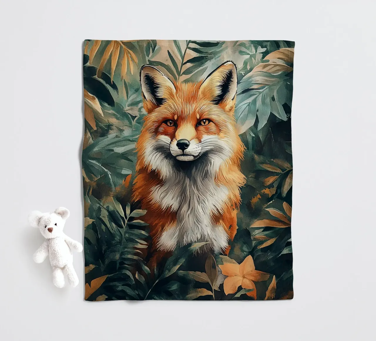 Fox Forest Leaves coperta in pile da Mateo