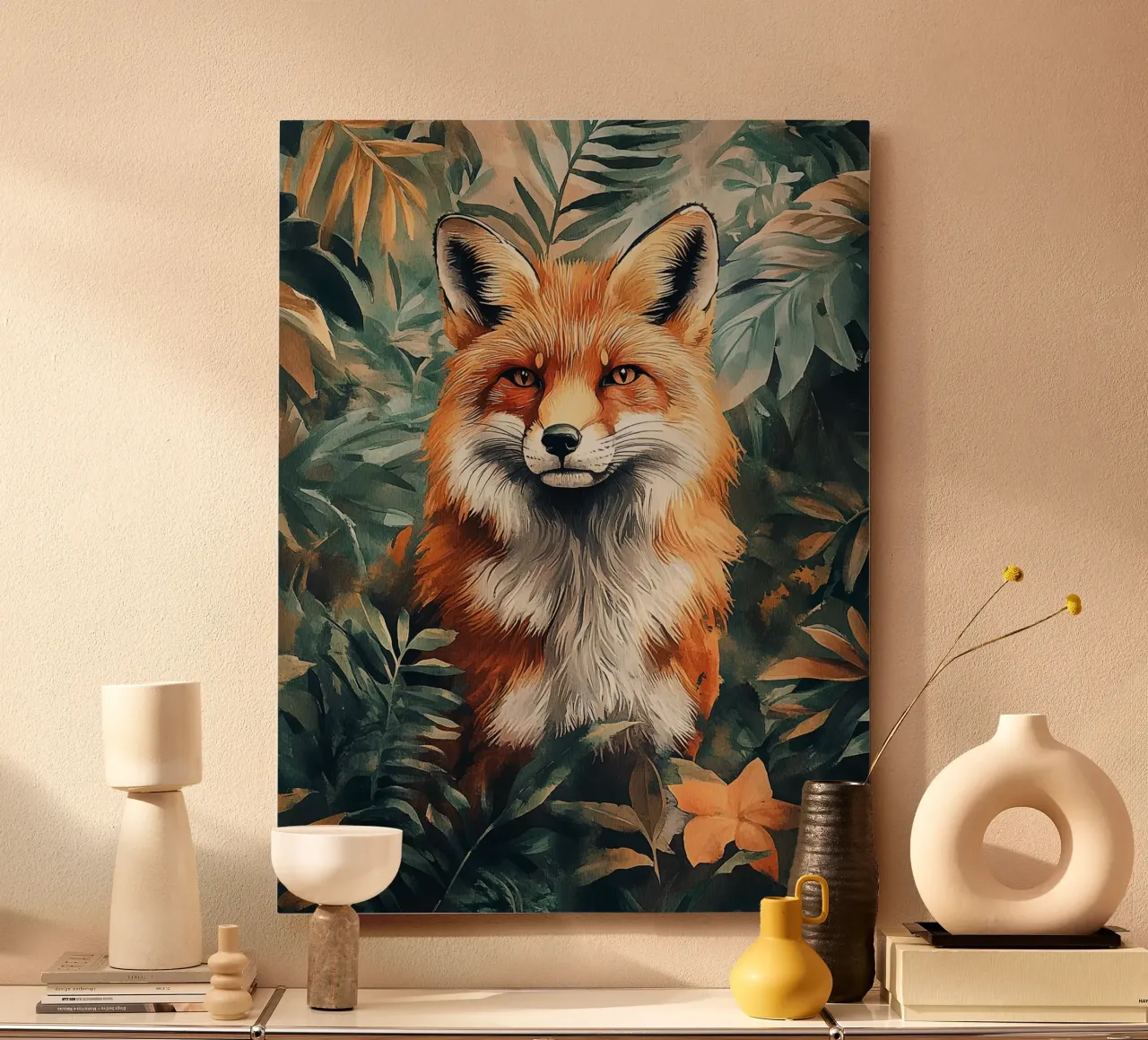 Fox Forest Leaves alluminio dibond da Mateo