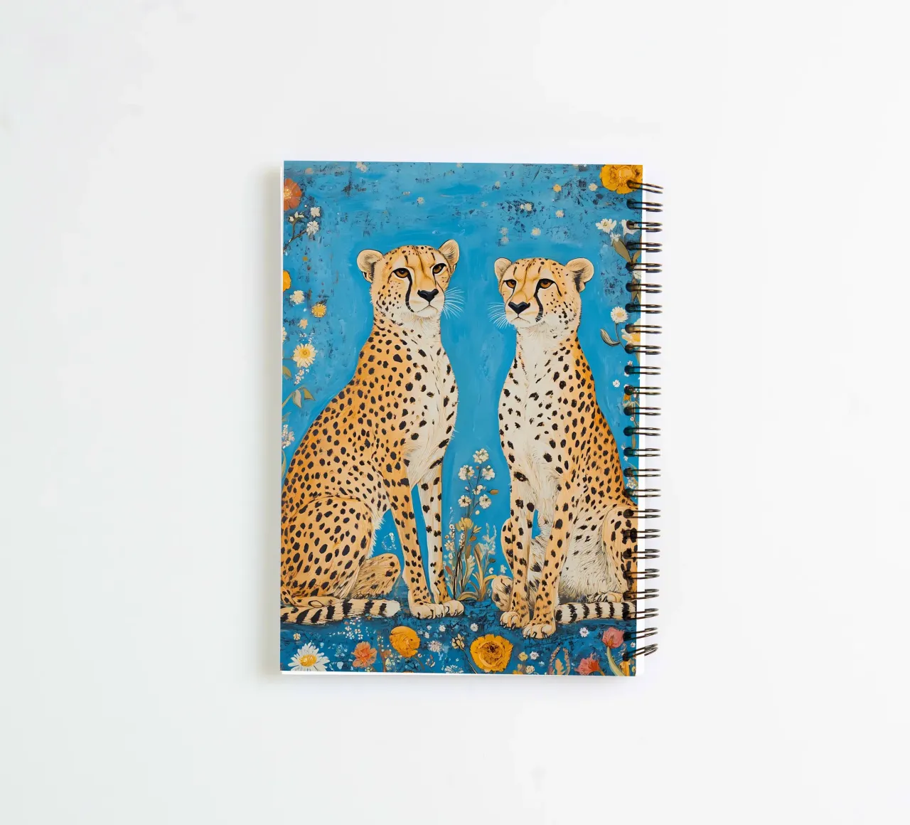 Two Cheetahs spiral notebook by IamHomeStudio