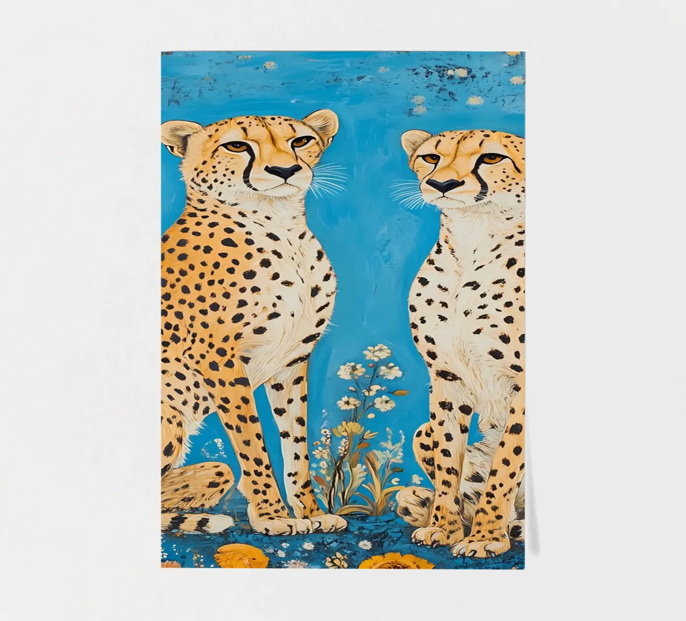 Two Cheetahs sticker sheet by IamHomeStudio