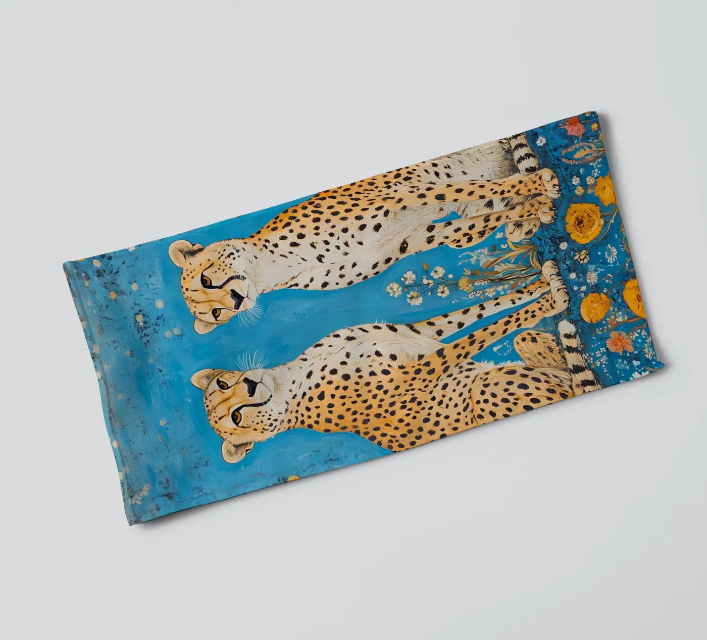 Two Cheetahs towel by IamHomeStudio