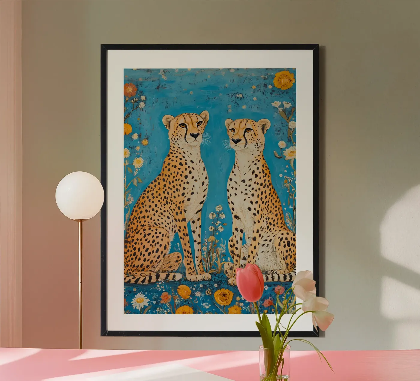 Two Cheetahs poster by IamHomeStudio