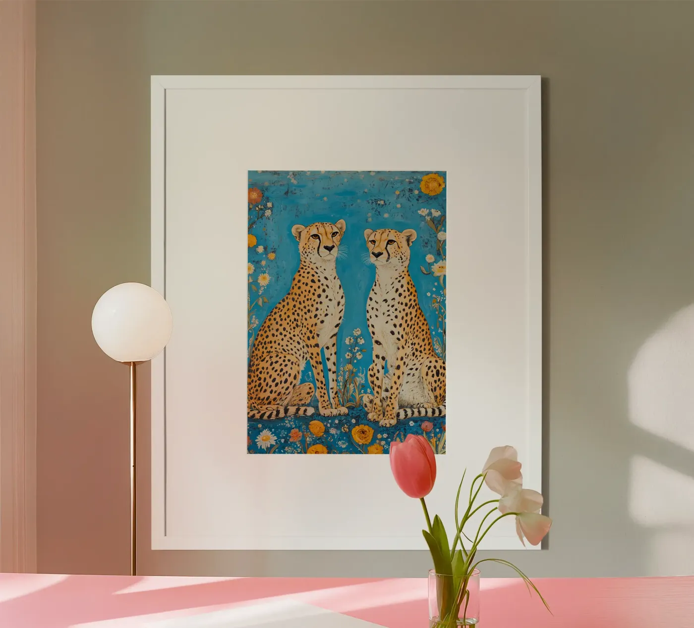 Two Cheetahs poster by IamHomeStudio