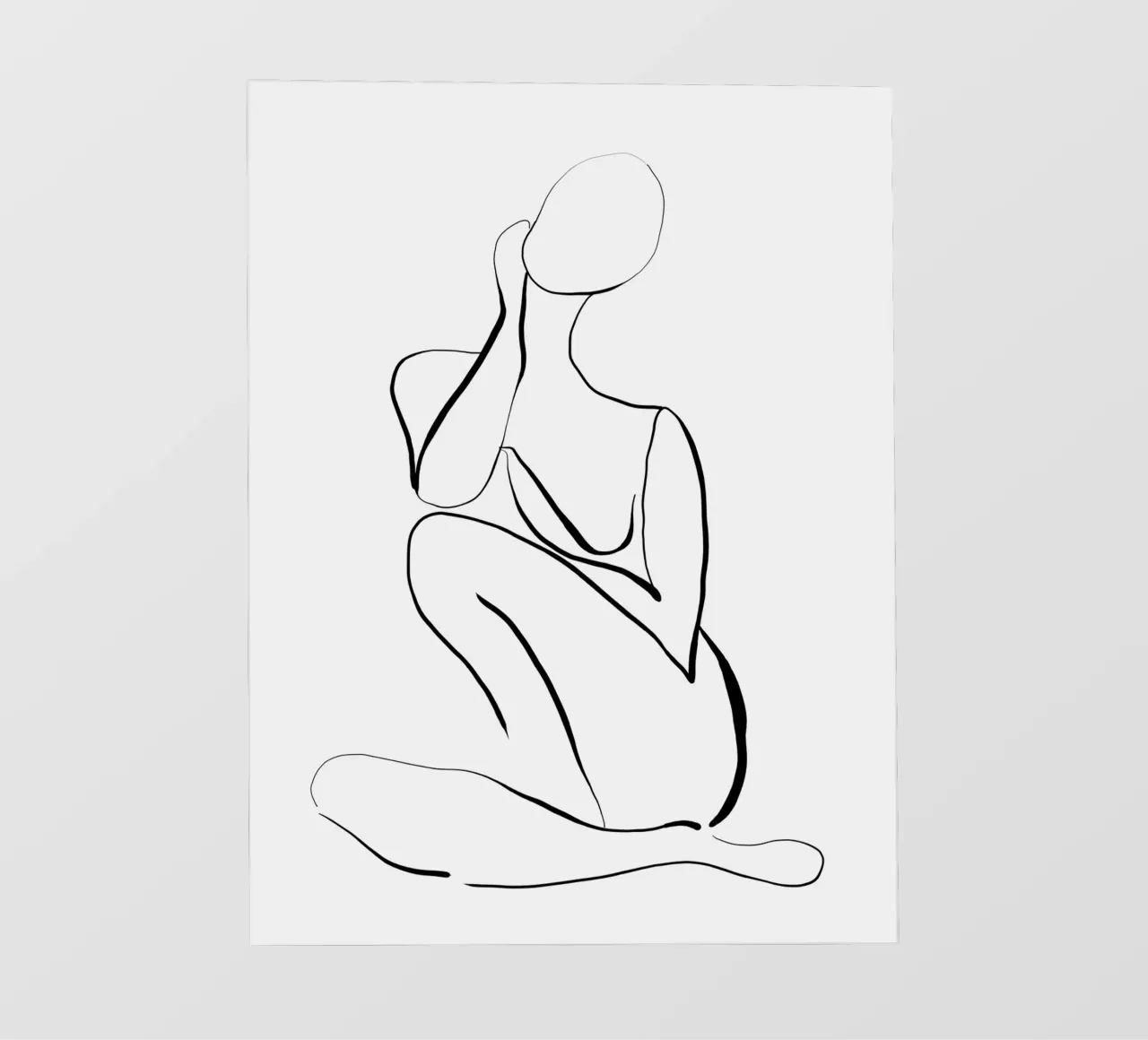 Figura femminile Line Art telo in pvc da dada22