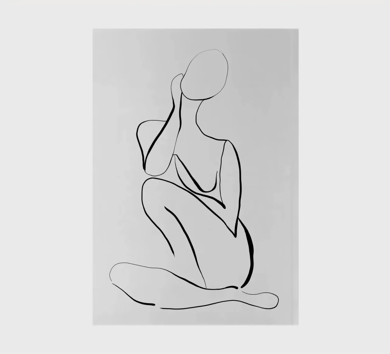 Female Figure Line Art notebook by dada22