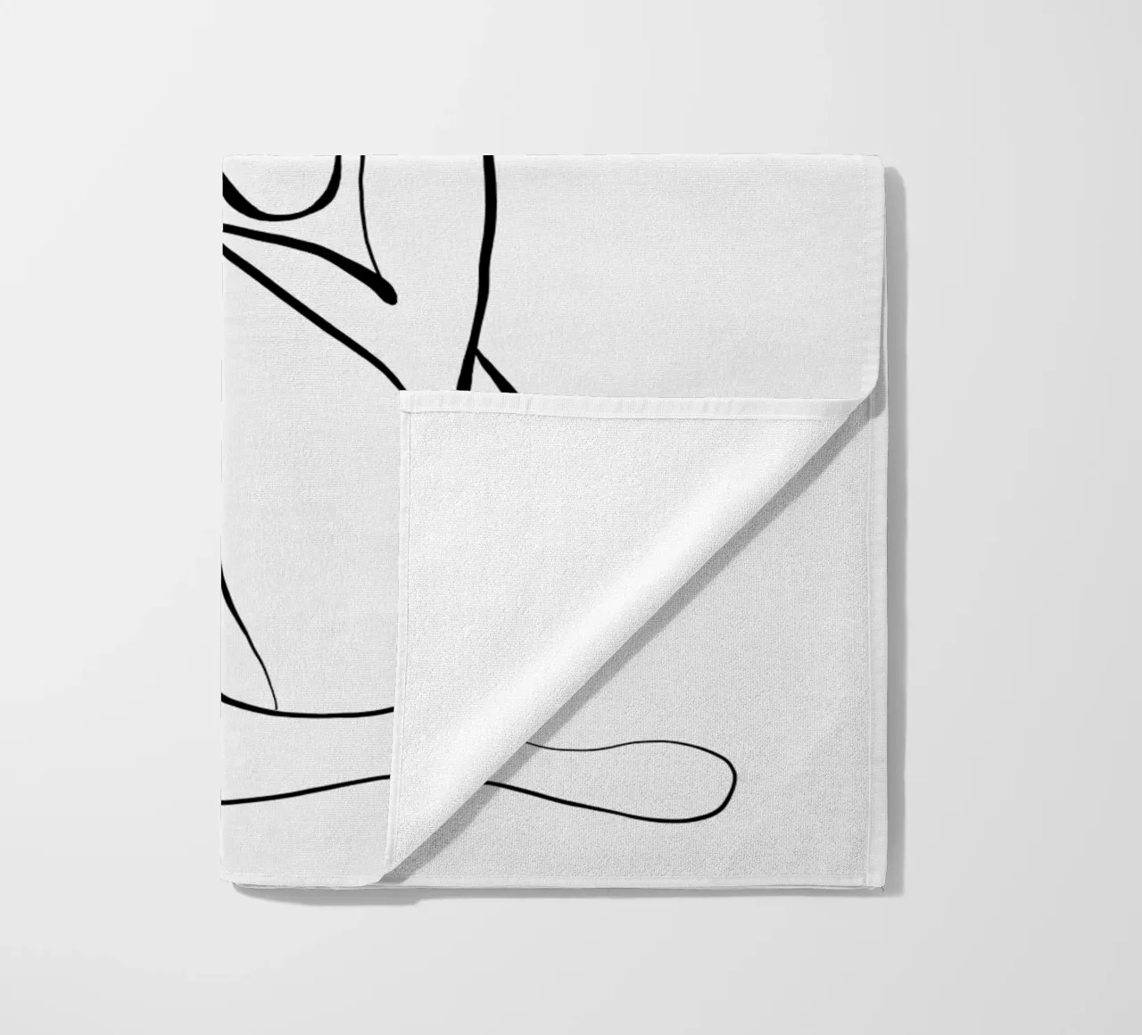 Figura femminile Line Art telo mare da dada22