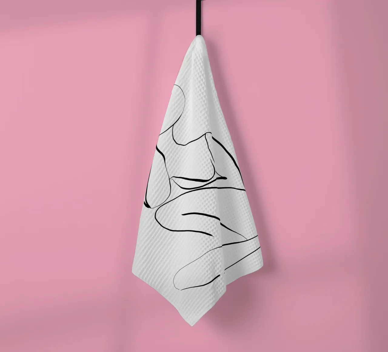 Figura femminile Line Art canovaccio da cucina da dada22