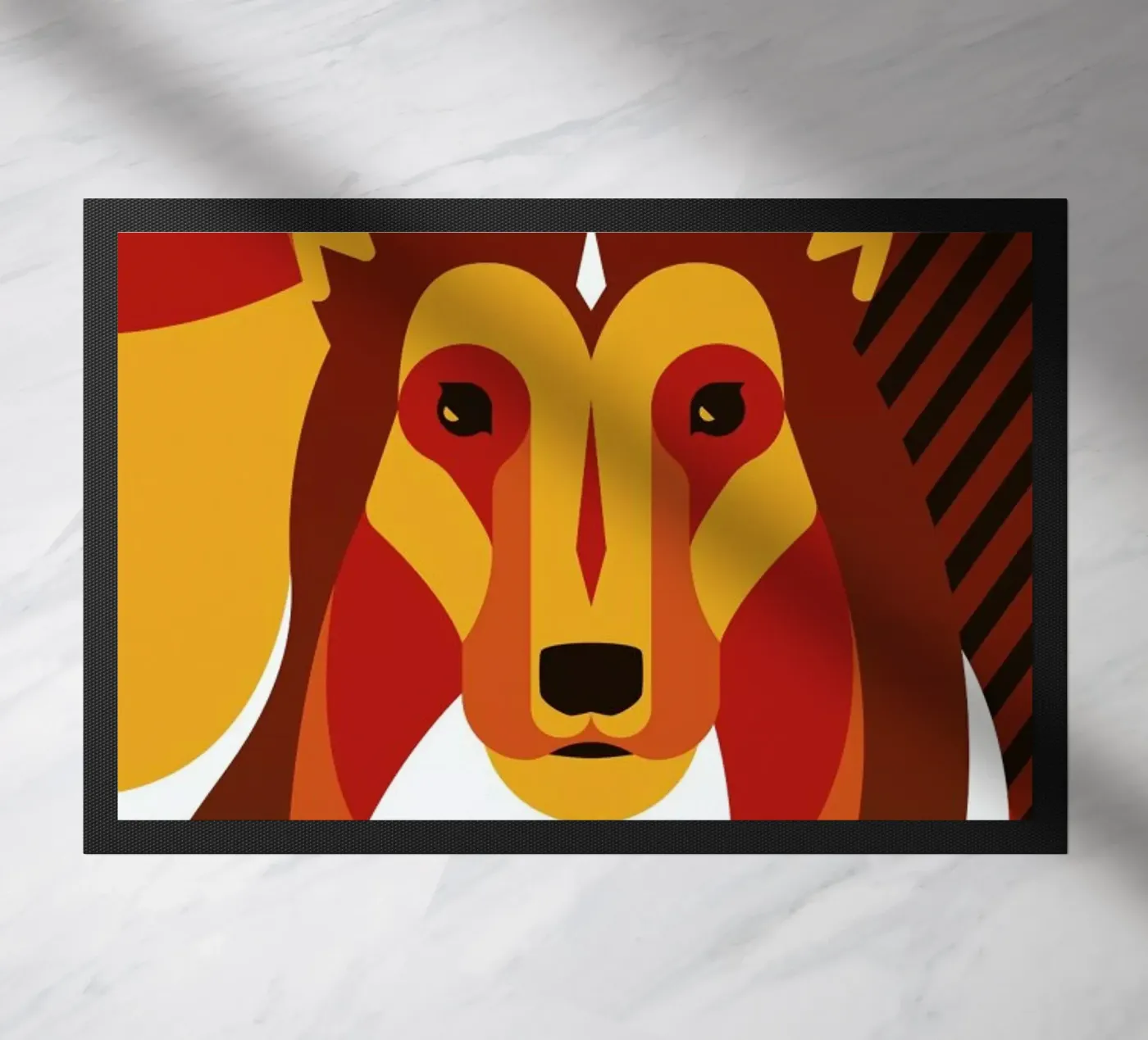 Dog #01 doormat by Oscar Odd Diodoro