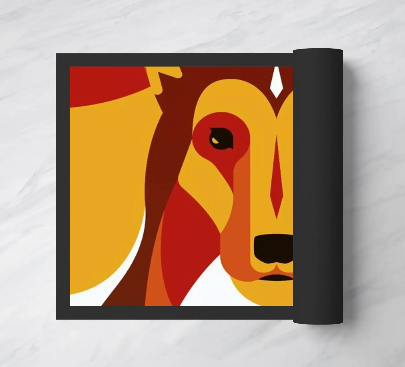 Dog #01 doormat by Oscar Odd Diodoro