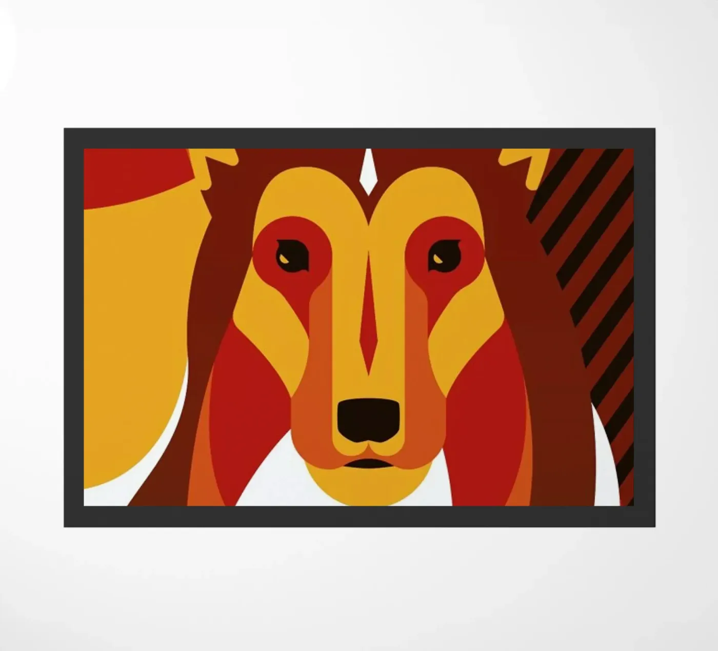 Dog #01 doormat by Oscar Odd Diodoro