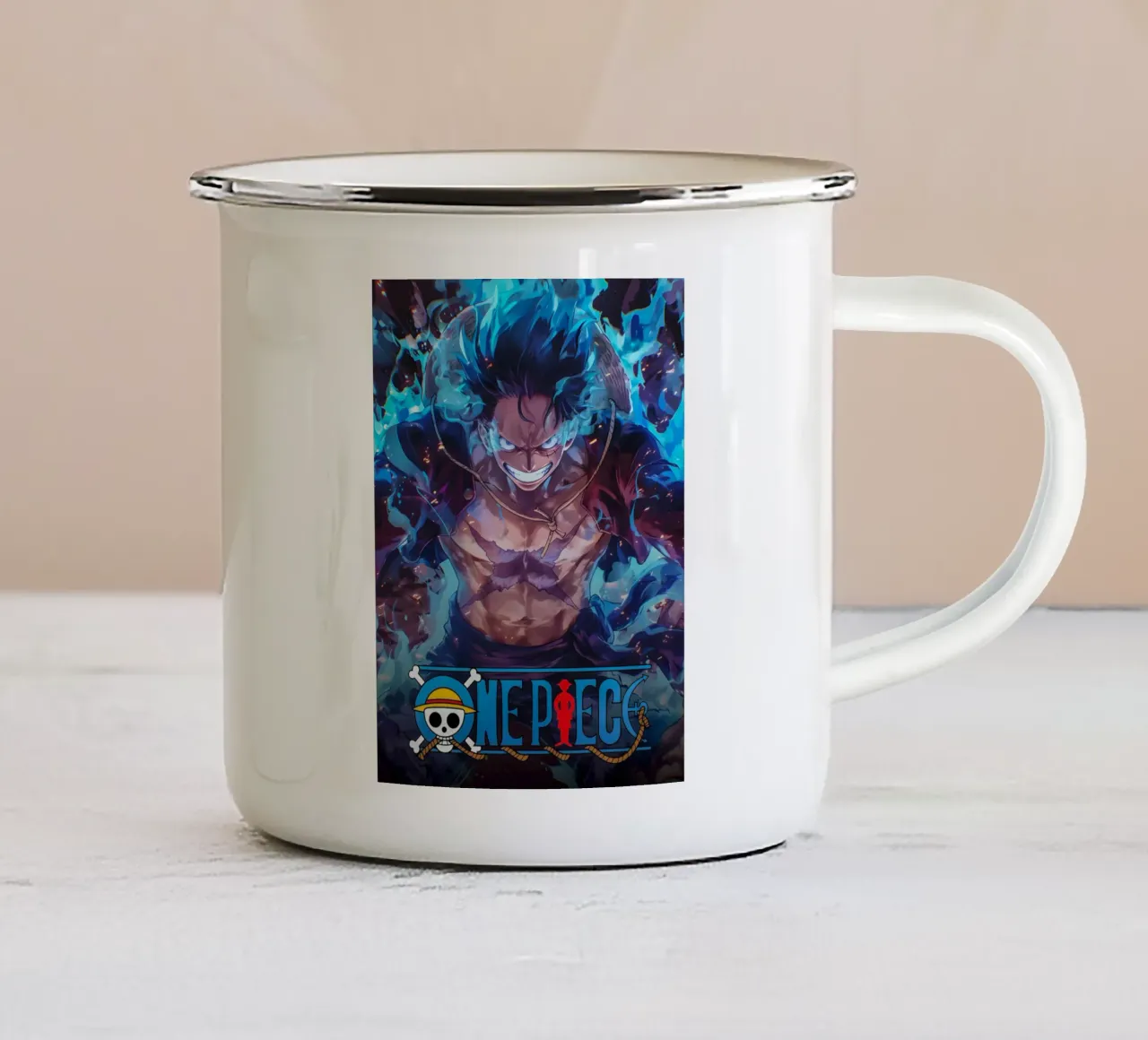 Luffy Gear 5 tazza in smalto da CreativeStudio