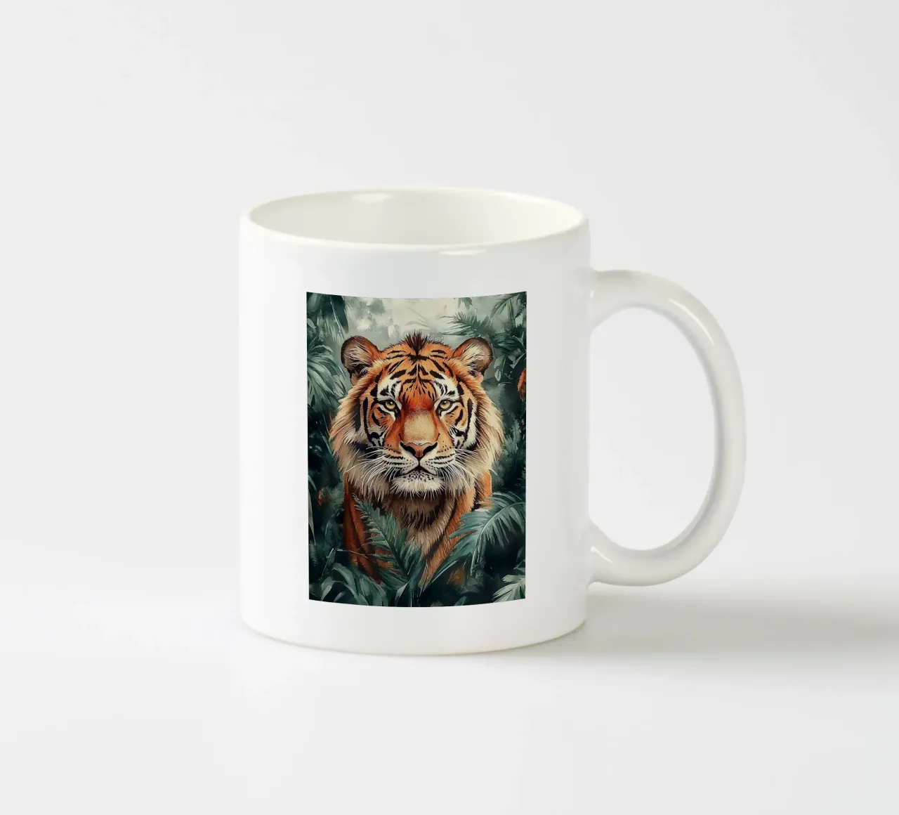 Tiger Forest Leaves 2 tazza in ceramica da Mateo