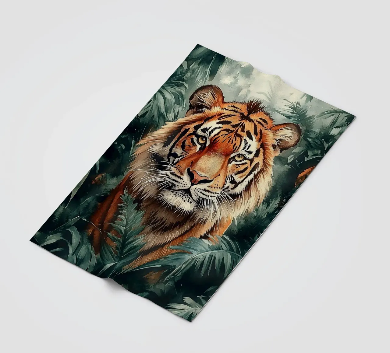 Tiger Forest Leaves 2 coperta in pile da Mateo