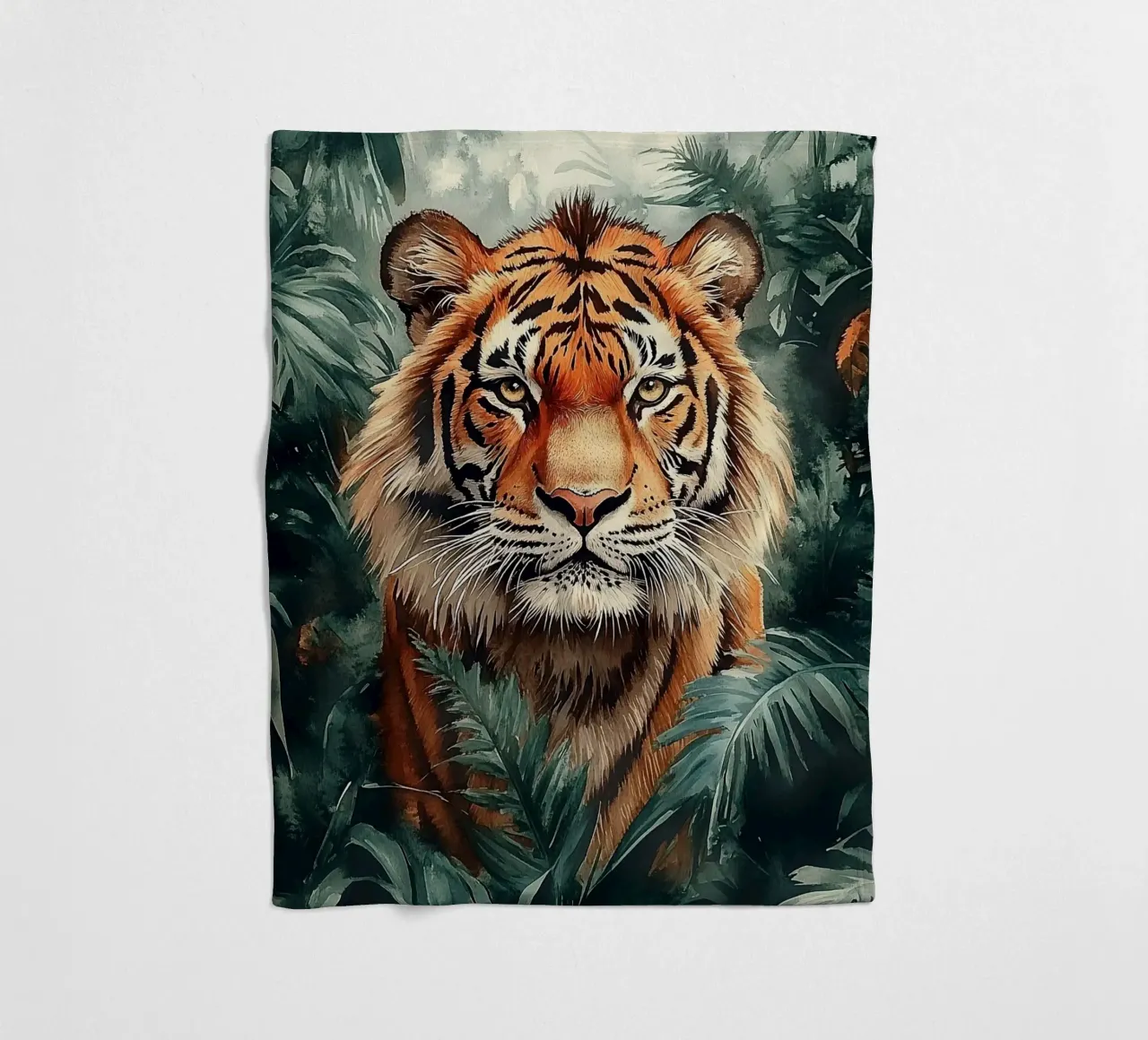 Tiger Forest Leaves 2 coperta in pile da Mateo
