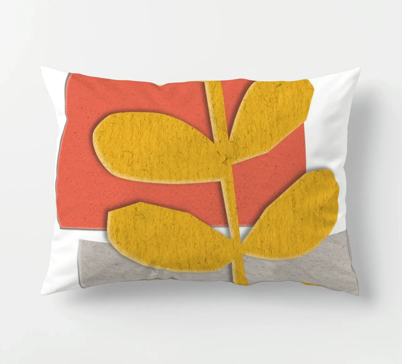 yellow leaf-like cuscino da ramosashop