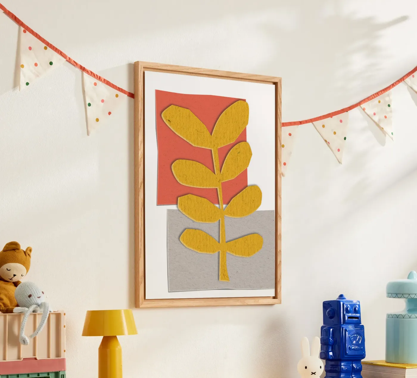 yellow leaf-like plexiglass da ramosashop