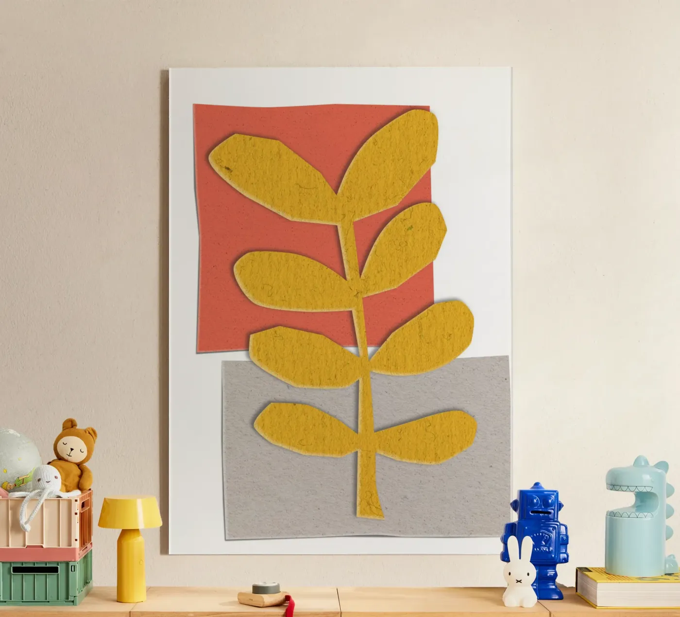 yellow leaf-like plexiglass da ramosashop