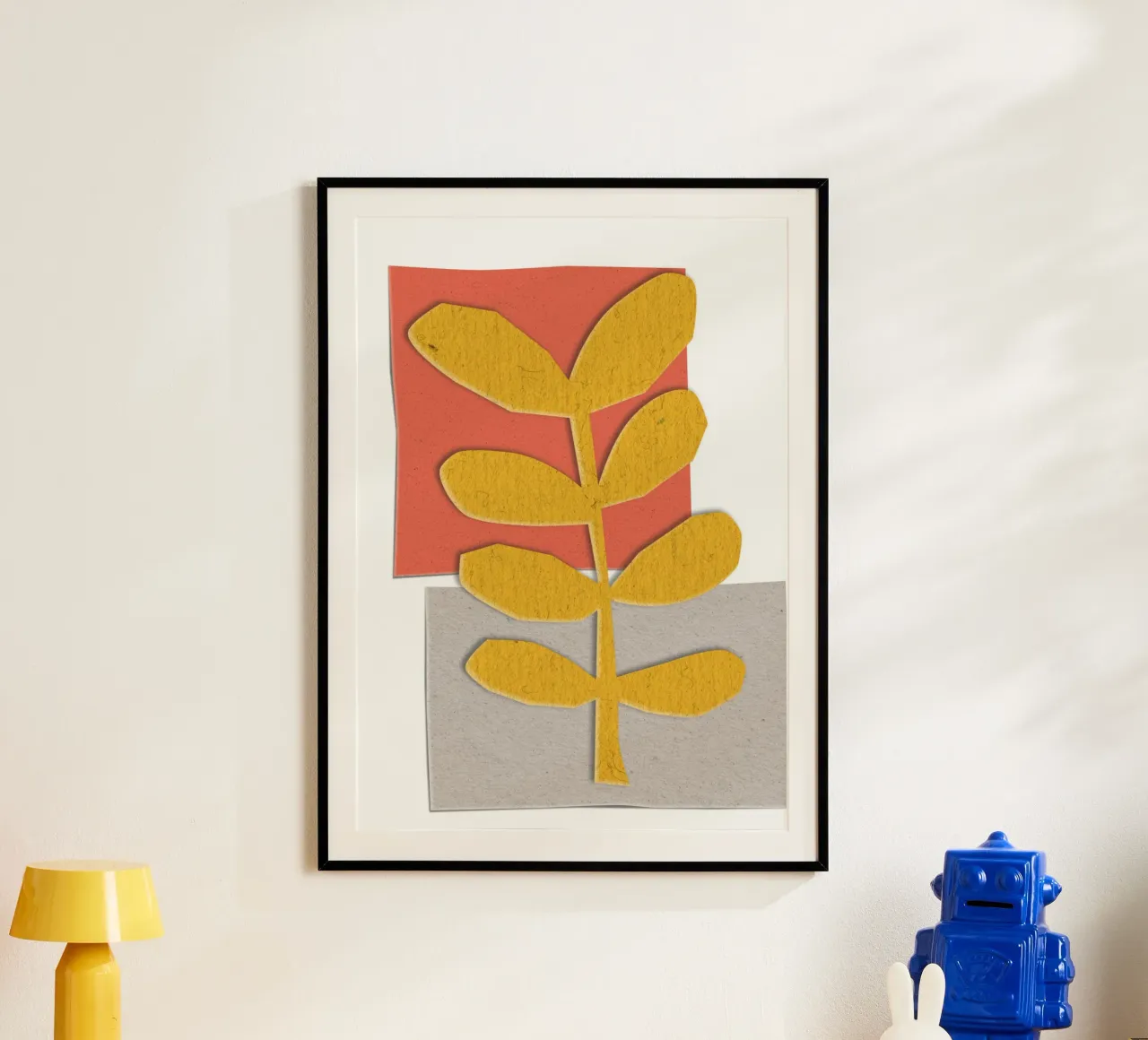 yellow leaf-like poster da ramosashop