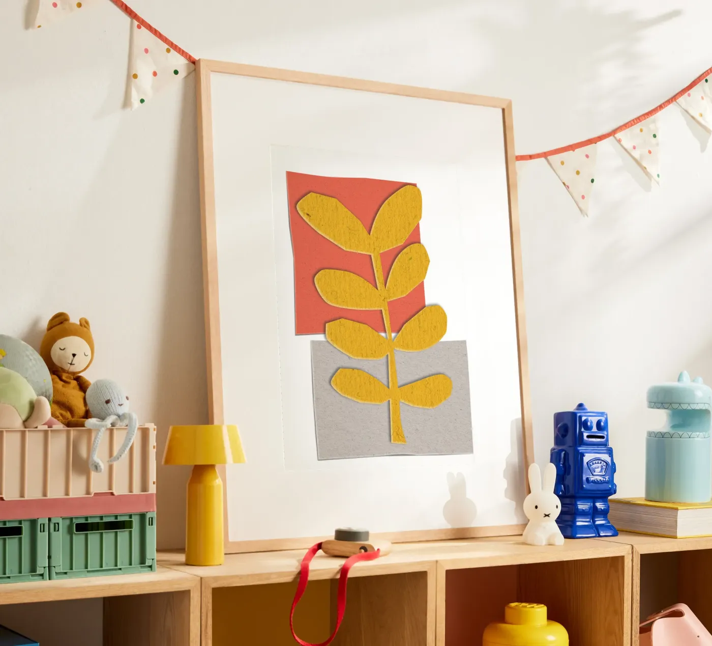 yellow leaf-like poster da ramosashop