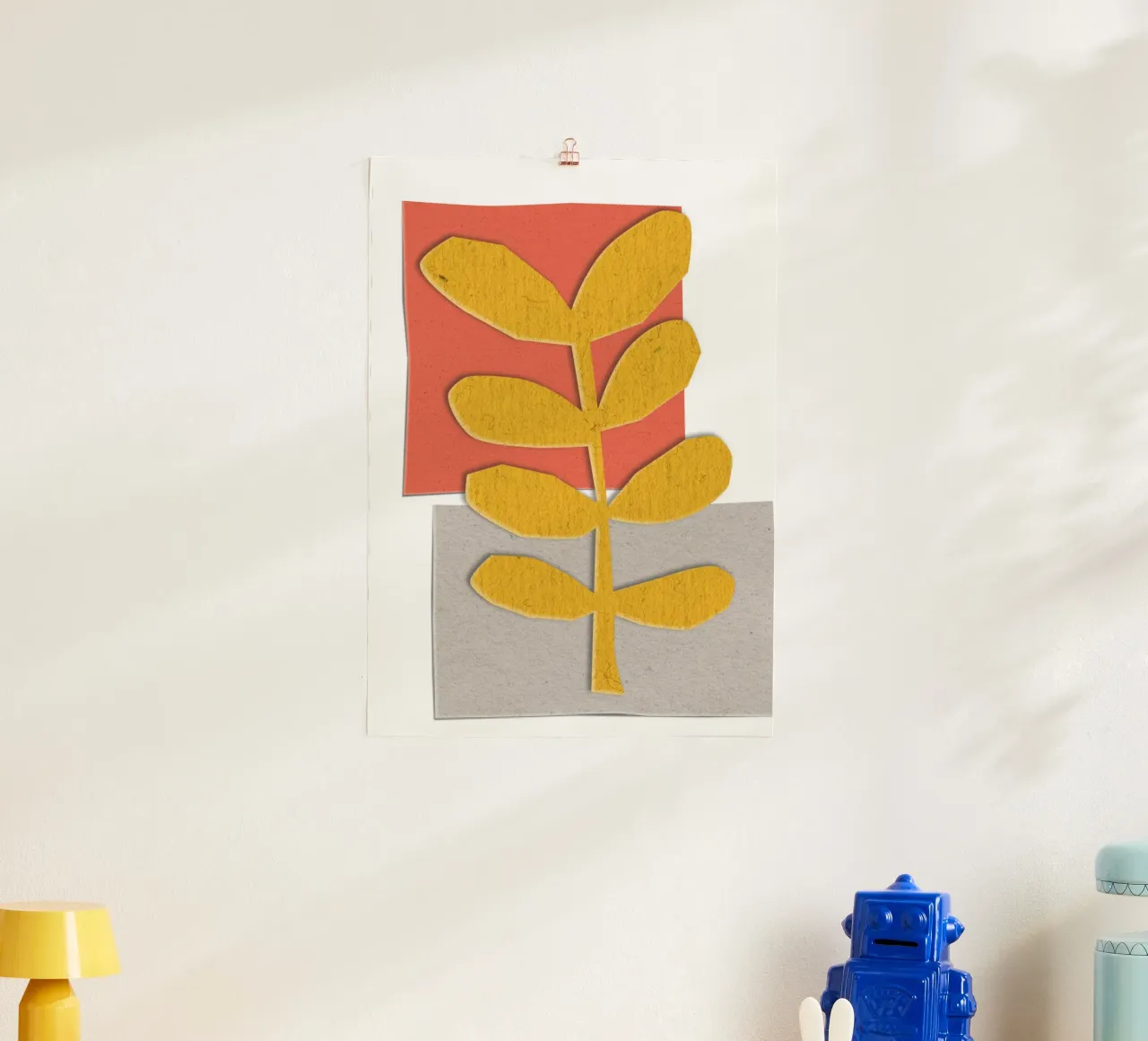 yellow leaf-like poster da ramosashop