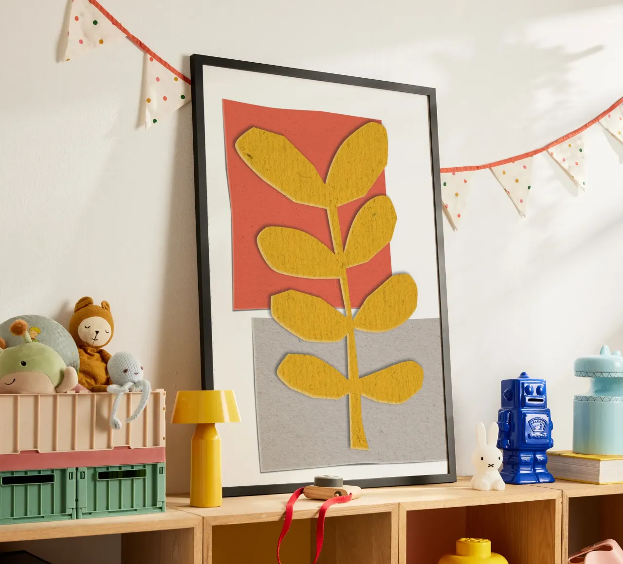 yellow leaf-like poster da ramosashop