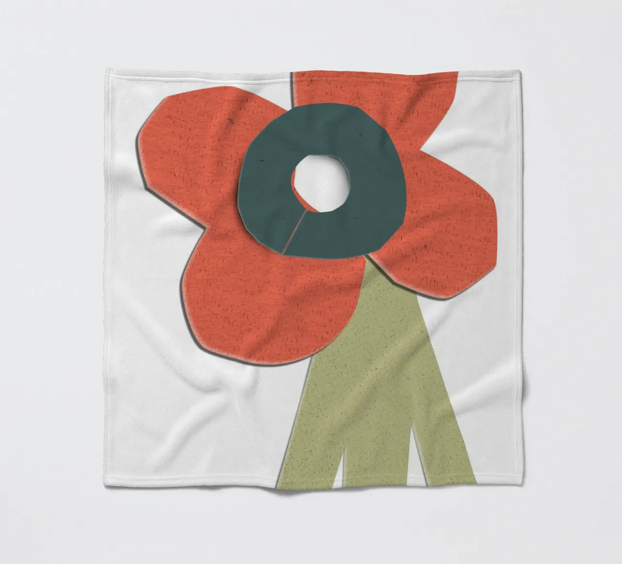 simplistic flower coperta in pile da ramosashop