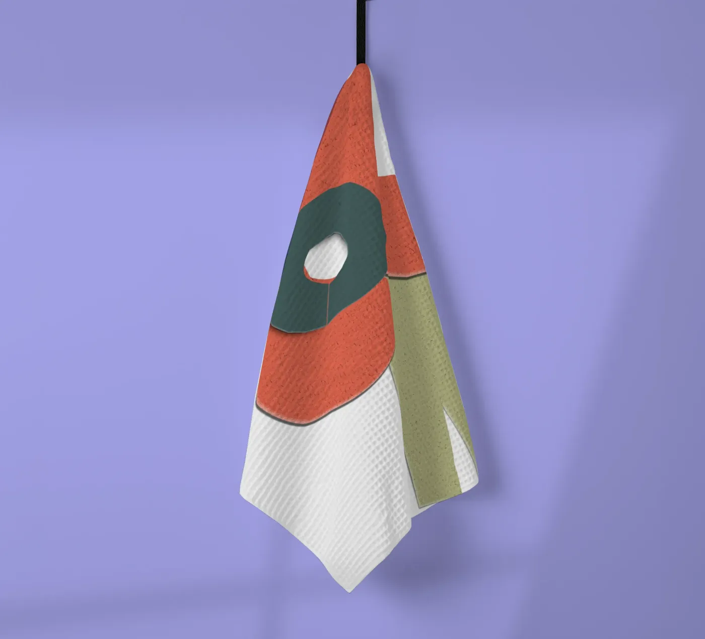 simplistic flower Geschirrtuch von ramosashop