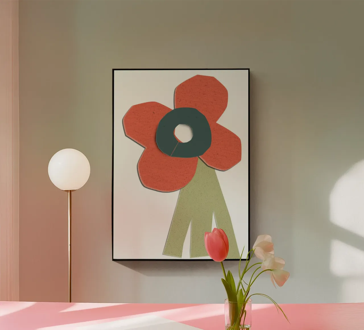 simplistic flower acryl van ramosashop