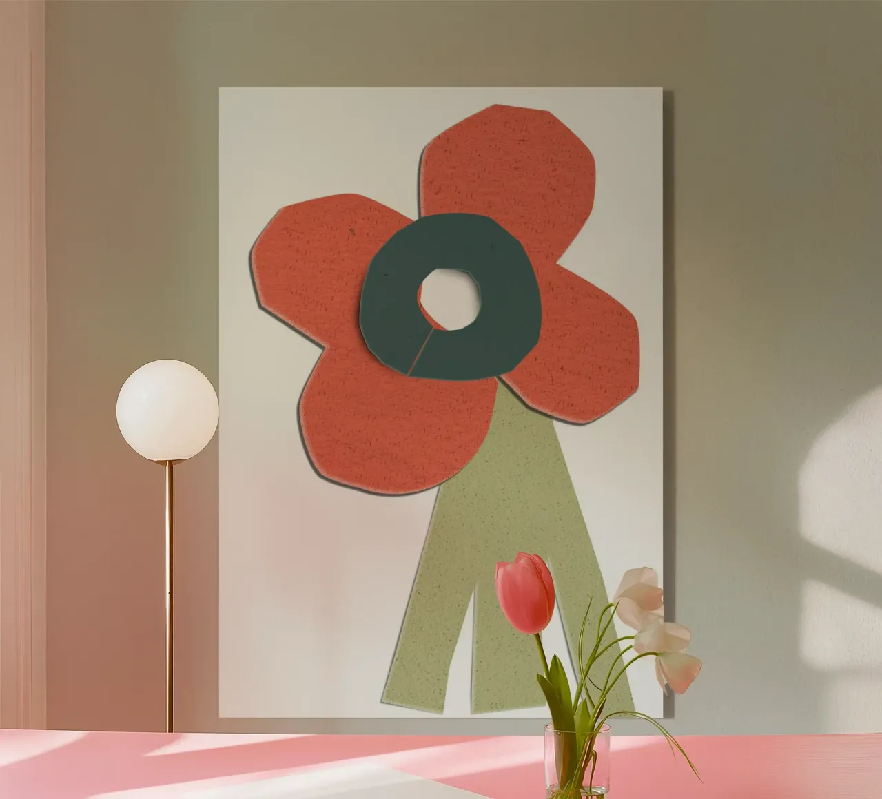 simplistic flower acryl van ramosashop