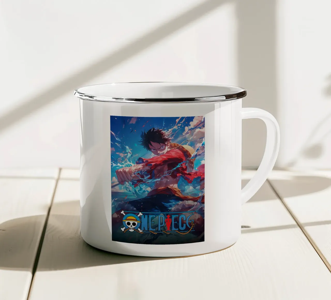 Monkey D Luffy tazza in smalto da CreativeStudio