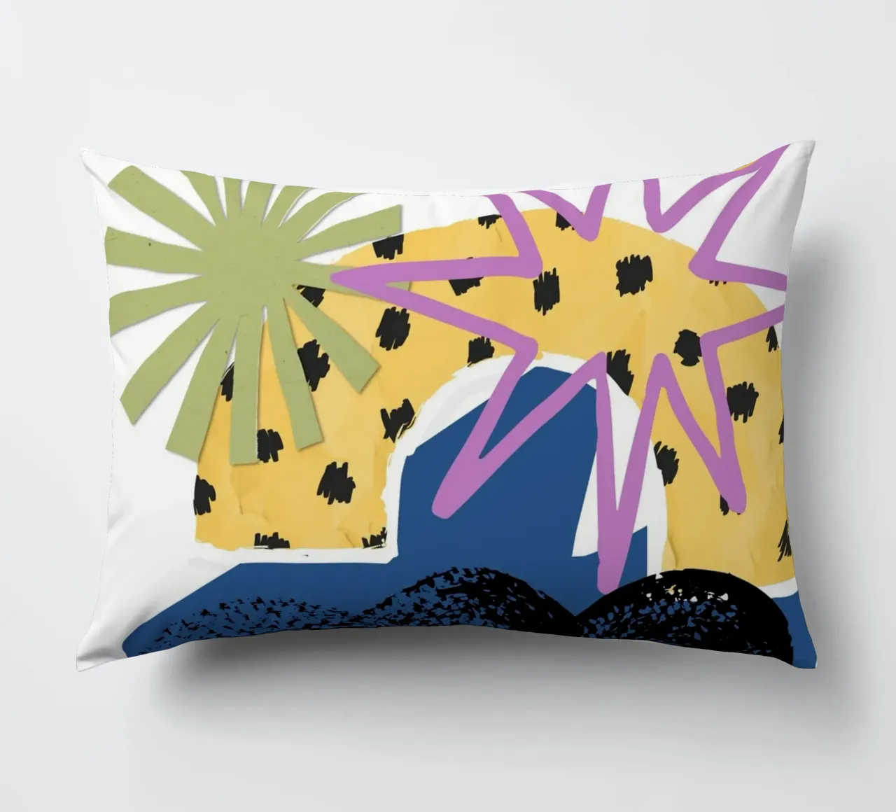 vibrant mix of abstract cuscino da ramosashop
