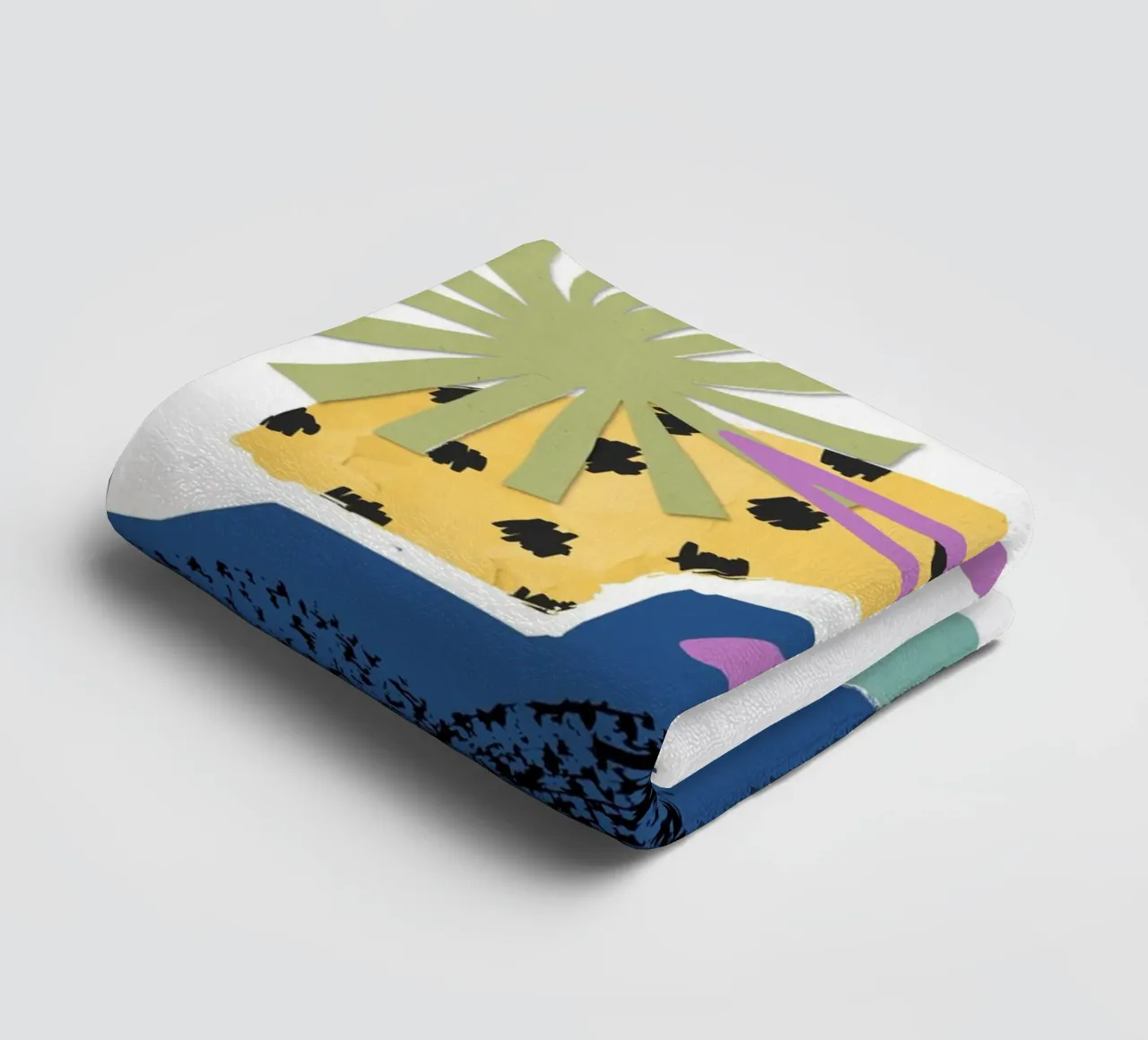 vibrant mix of abstract asciugamano da bagno da ramosashop